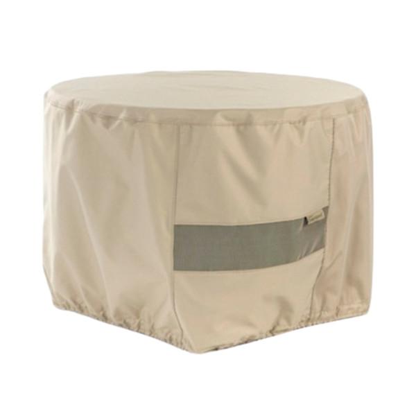 42-Inch Heavy Duty Canvas Fire Pit Cover - Weatherproof & Durable Outdoor Protection for Fire Pits, Patio & Backyard Use