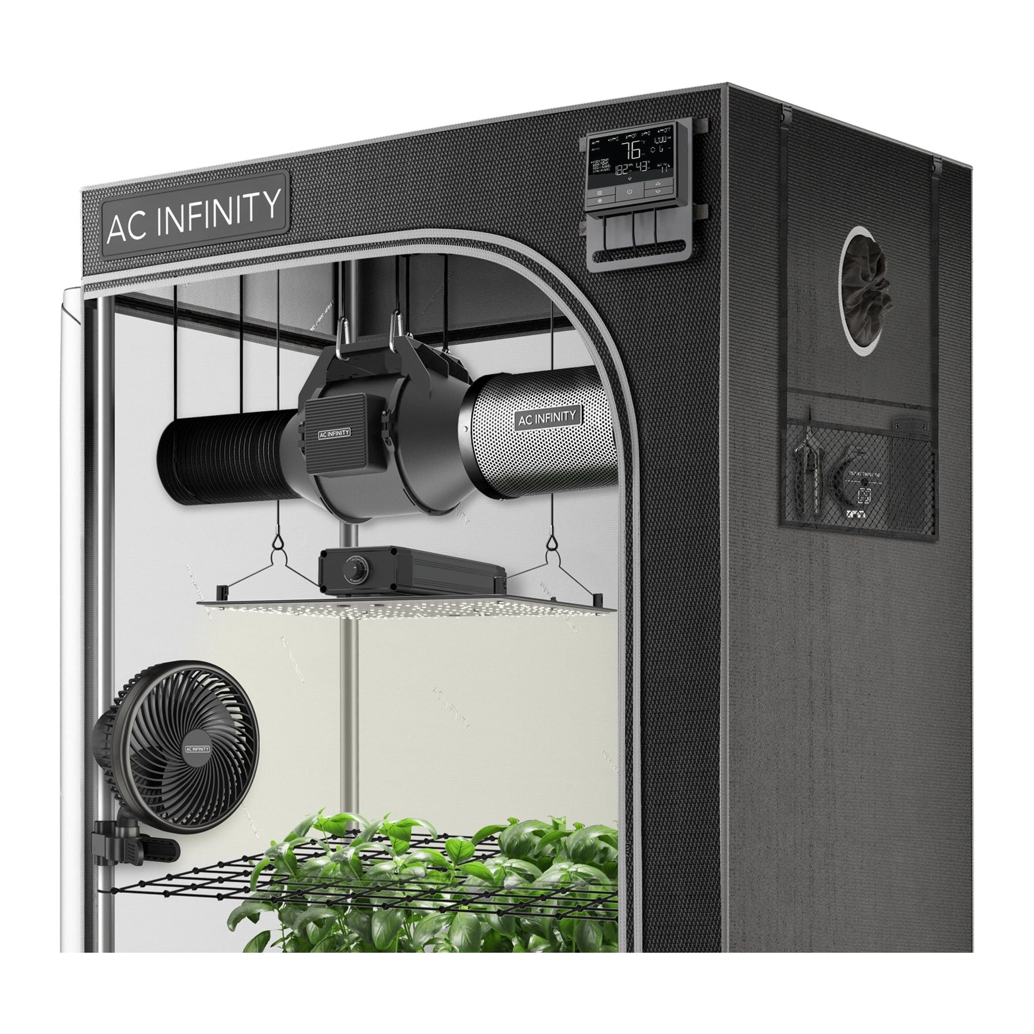 AC Infinity Advanced 2x2 Grow Tent Kit for Indoor Plants | Complete Hydroponic System with Ventilation & LED Lighting | Perfect for Home Gardening, Closet Cultivation & Small Space Growing