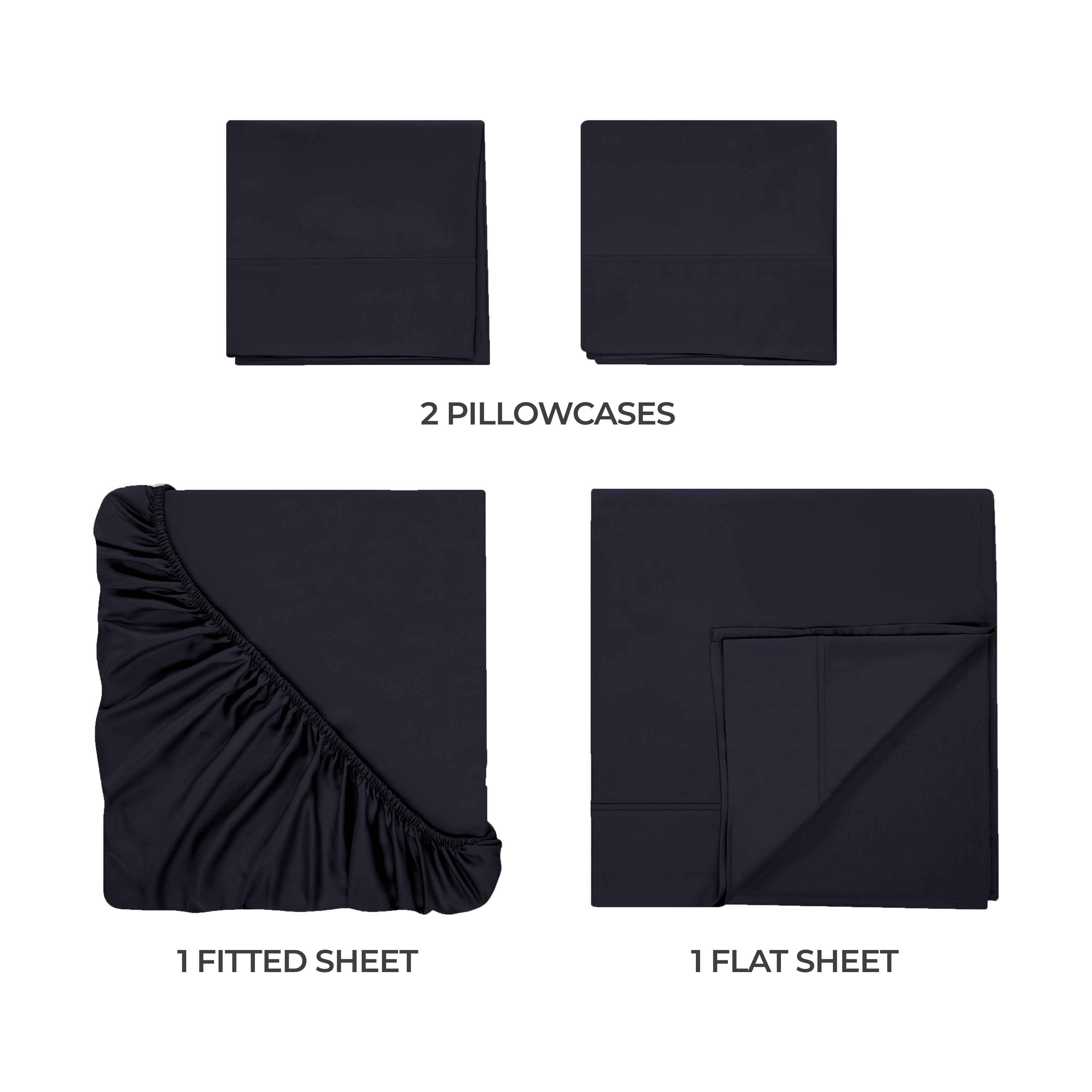 Premium 400 Thread Count Egyptian Cotton Bed Sheet Set - Soft, Breathable & Durable for Ultimate Comfort - Perfect for Luxury Bedrooms & Hotels