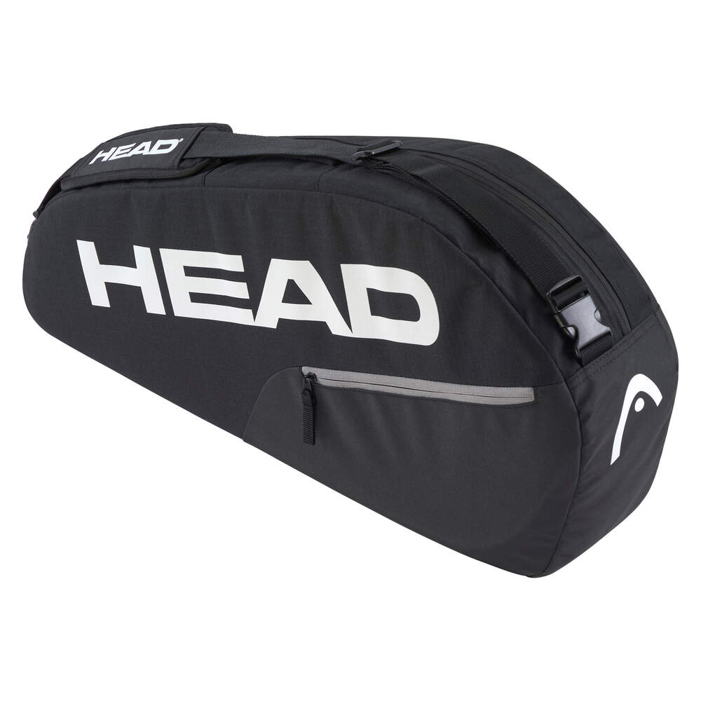 Wilson Head Base S Racquet Bag Black/White - Premium Tennis Racket Case for Storage & Travel | Perfect for Club Matches & Court Sessions