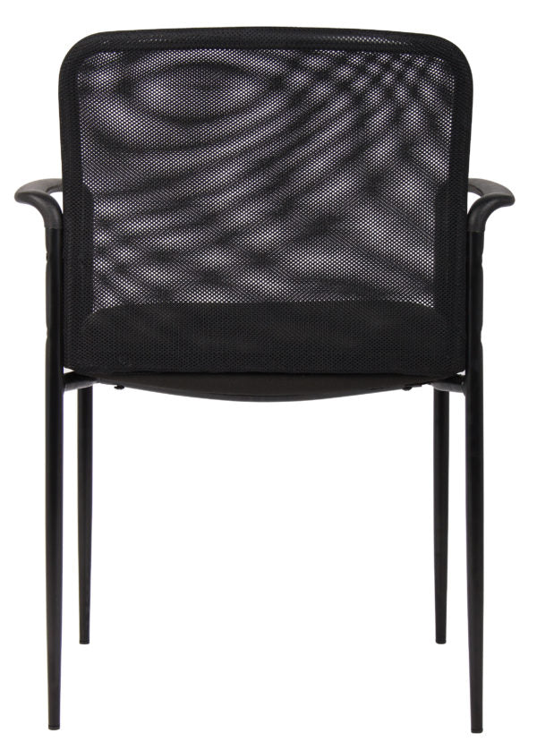 Boss Stackable Mesh Guest Chair B6919 & B6909 - Ergonomic Office Chair with Breathable Mesh Back - Perfect for Conference Rooms, Waiting Areas, and Home Offices