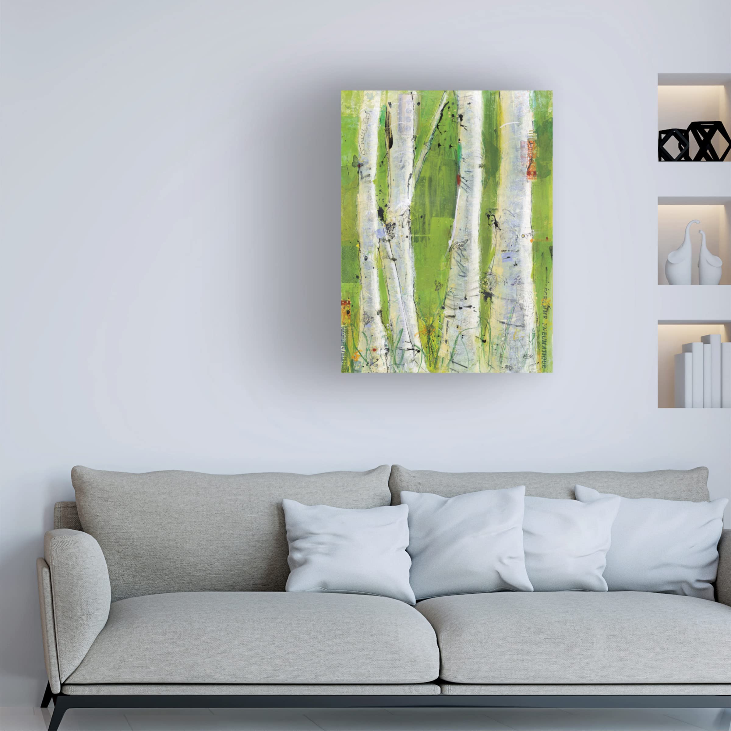 Trademark Fine Art 'Love' Canvas Wall Art by Kellie Day - Romantic Home Decor for Living Room, Bedroom & Office