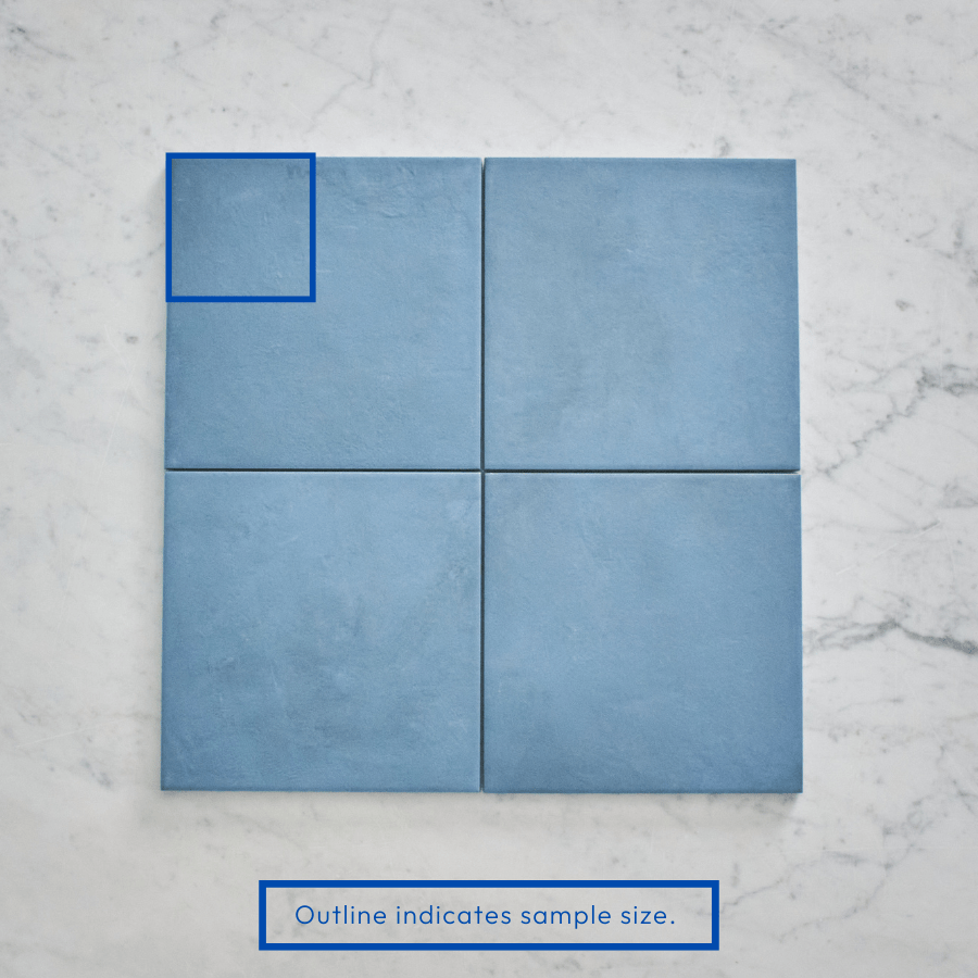 Bronte Square Blue Tile - Premium Ceramic Wall & Floor Tile for Bathroom, Kitchen Backsplash & Home Decor