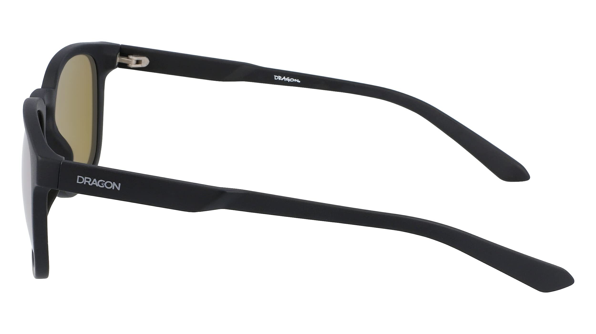 DRAGON DR FINCH LL ION 008 Matte Black/Rose Gold Polarized Sunglasses - UV Protection, Lightweight & Stylish for Outdoor Sports, Driving & Beach Vacations