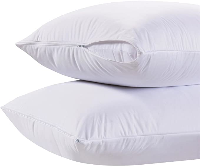 Premium Down Pillow Protector with Teardrop Closure - Waterproof & Hypoallergenic Pillow Cover for Bedding Comfort - Ideal for Allergy Sufferers & Luxury Bedrooms