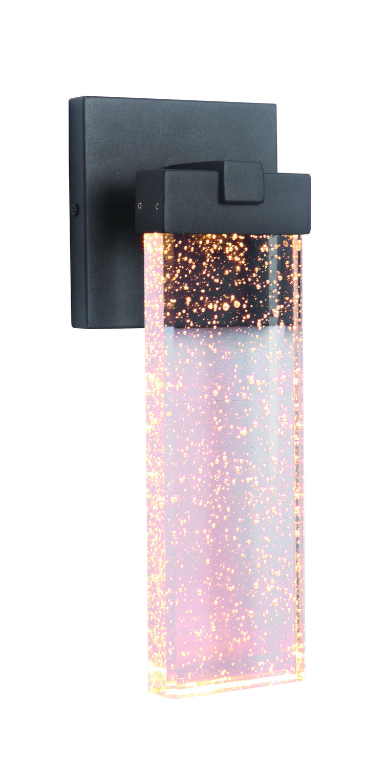 Textured Black Aria LED Wall Mount Light - Modern & Dimmable Lighting for Living Room, Bedroom, or Hallway