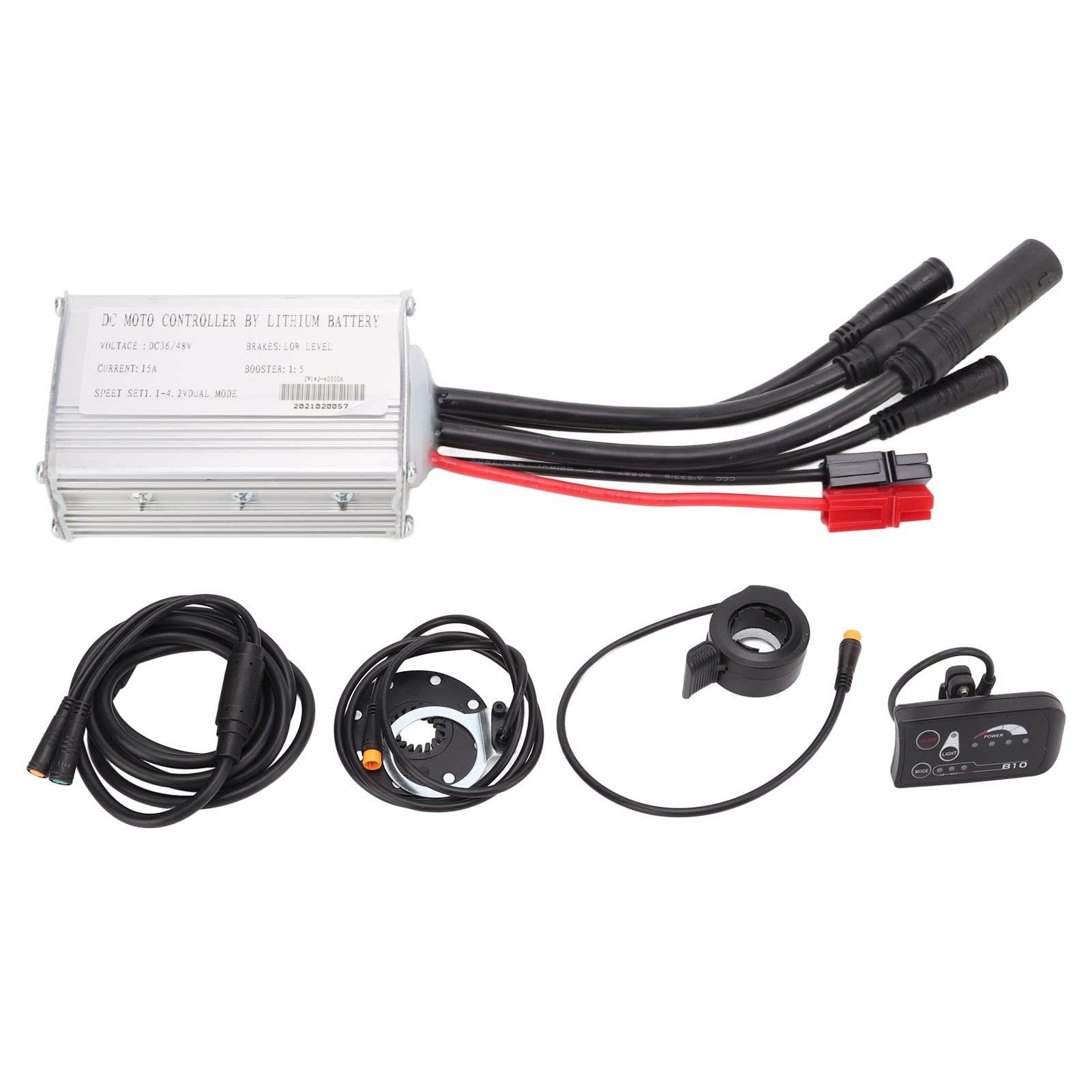 VGEBY 48V 500W Electric Bike Conversion Kit with 15A Controller, LED S810 Display & Lithium Battery - DIY E-Bike Motor Kit for Commuting, Off-Road & Urban Riding