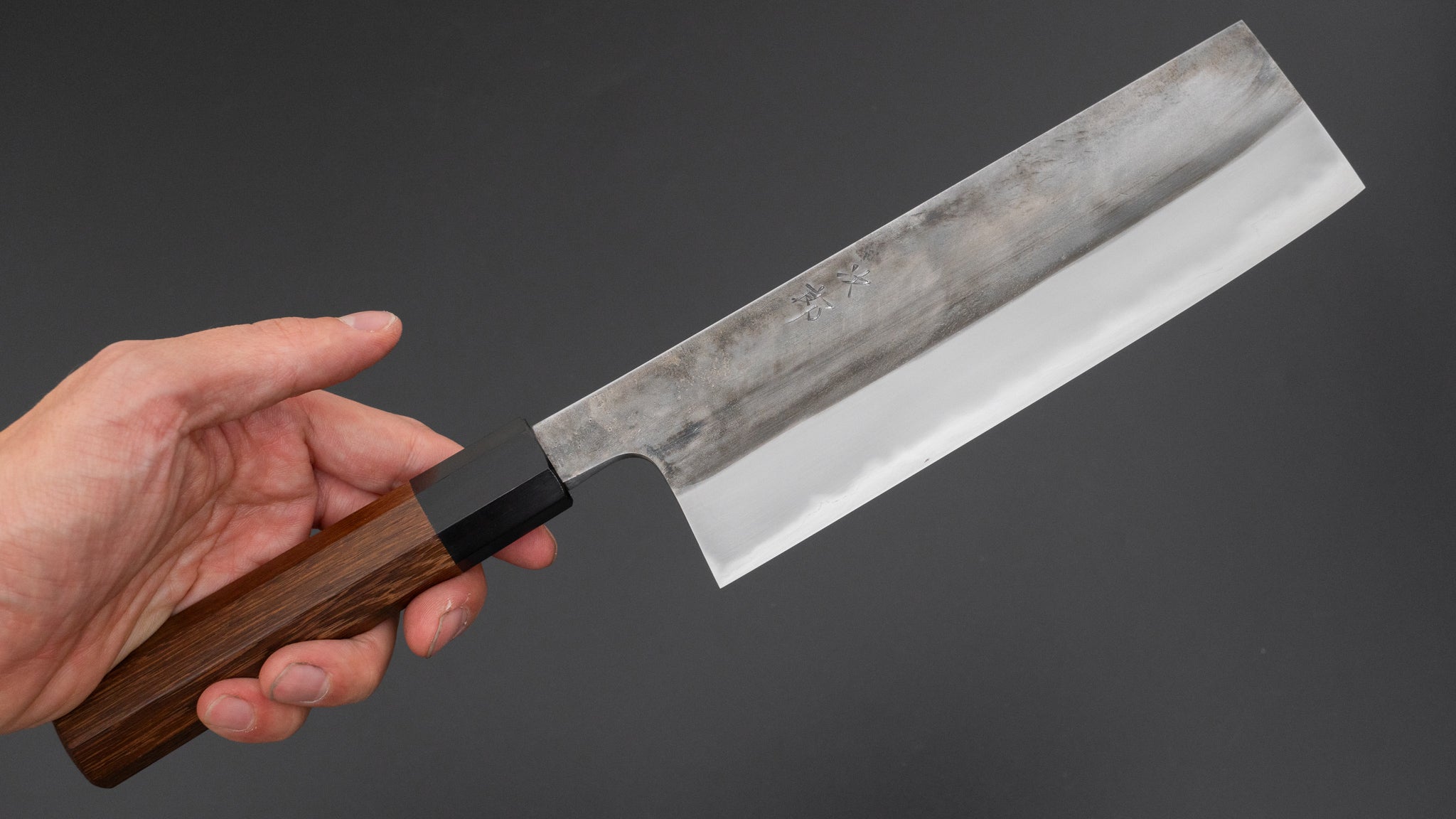 Premium Jiro Tsuchime Wa Nakiri Japanese Chef Knife 180mm - Taihei Tagayasan Wood Handle (#651) - Perfect for Sushi, Vegetables & Asian Cuisine Preparation