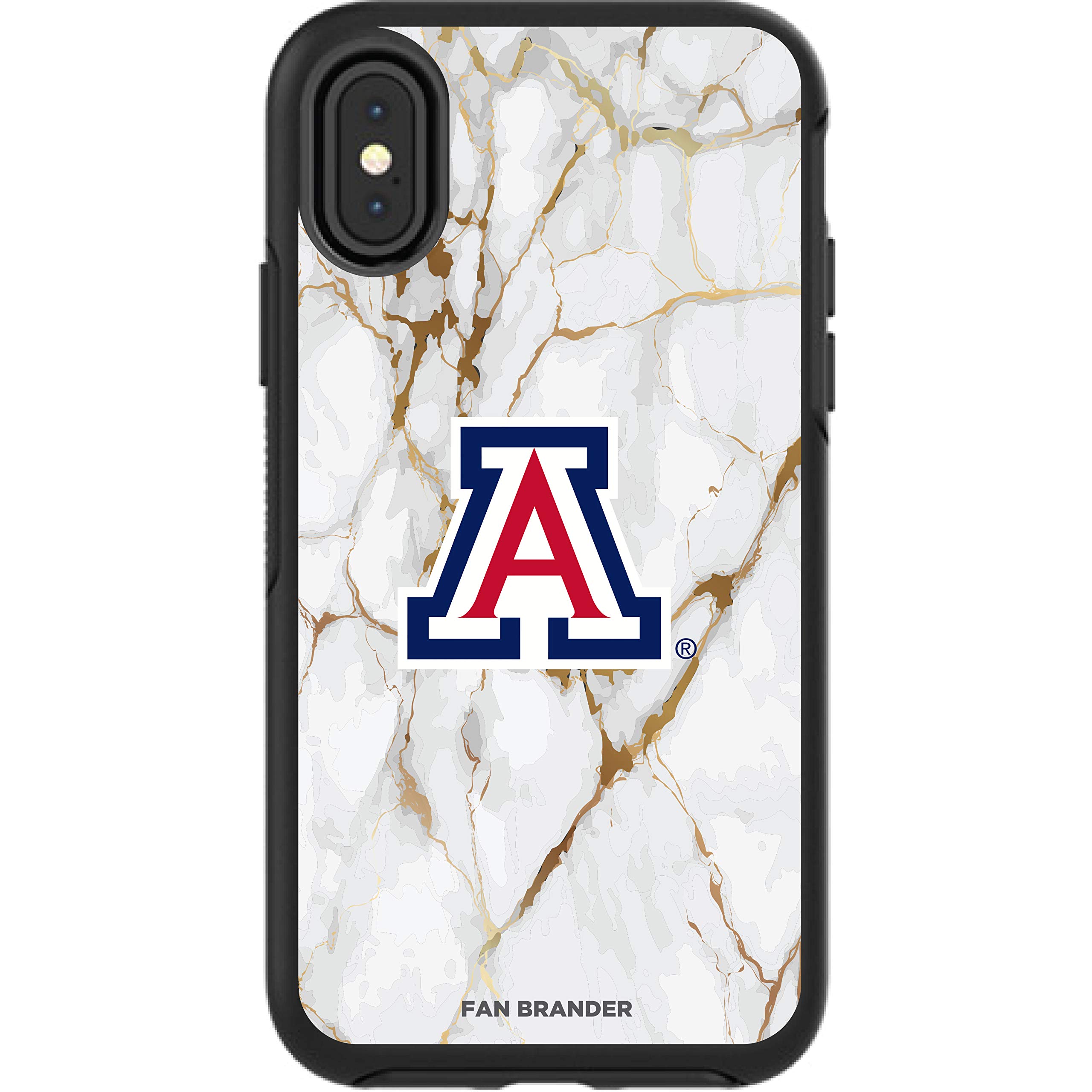 NCAA OtterBox Symmetry iPhone Case - White Marble Design for Apple iPhone | Durable Protection for Daily Use