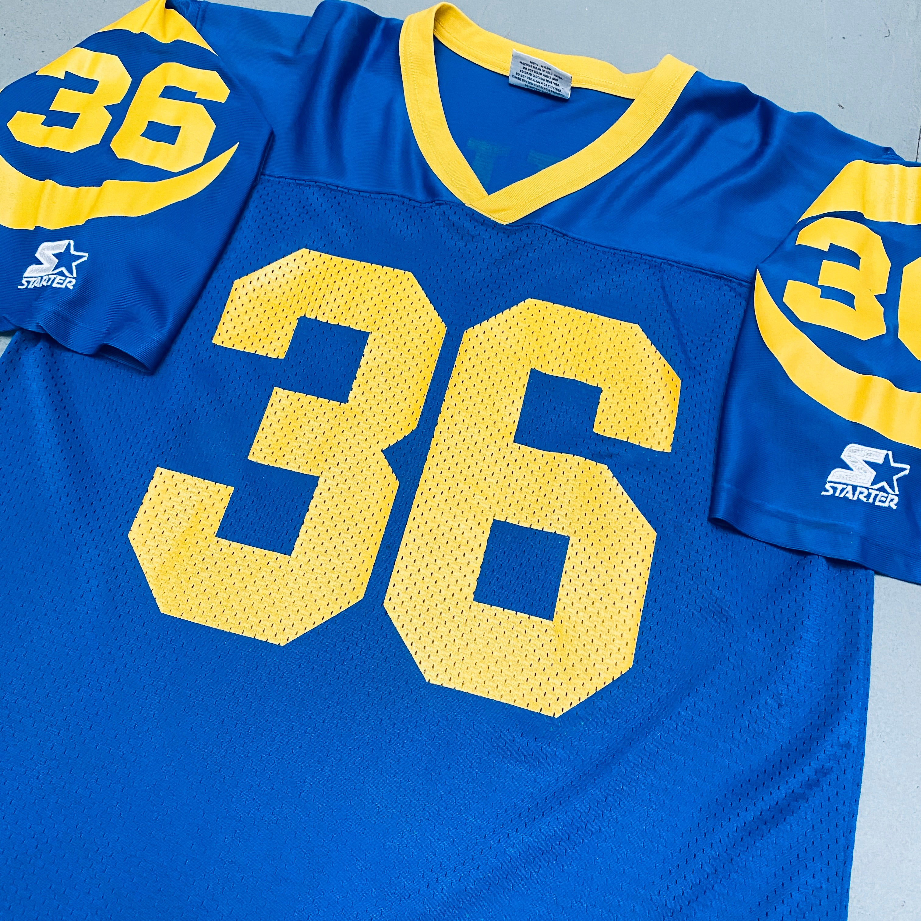 Jerome Bettis 1993/94 Los Angeles Rams Rookie Jersey (Large) - Perfect for NFL Collectors and Rams Fans