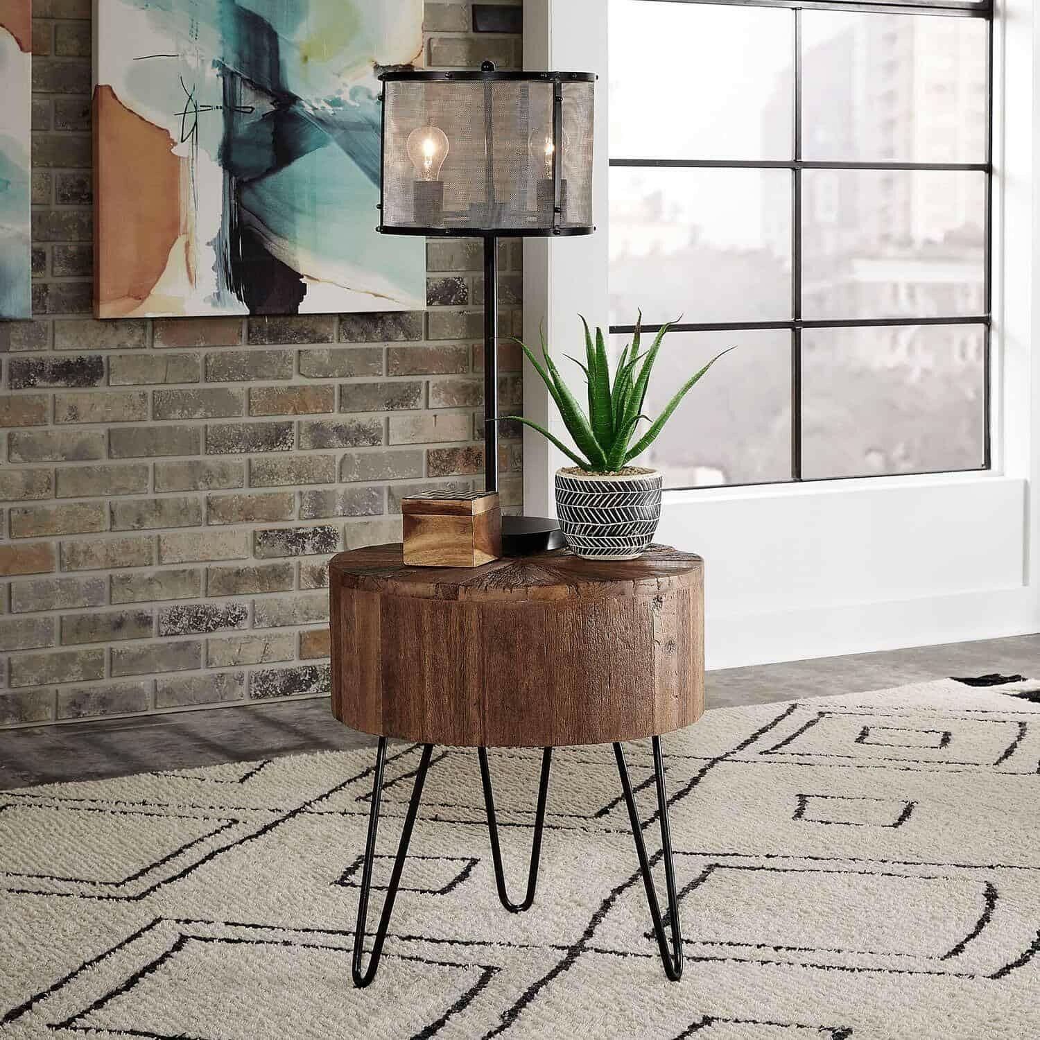 Modern Canyon End Table 2073 AT1020 - Stylish Side Table for Living Room, Bedroom & Office - Perfect for Home Decor and Small Spaces