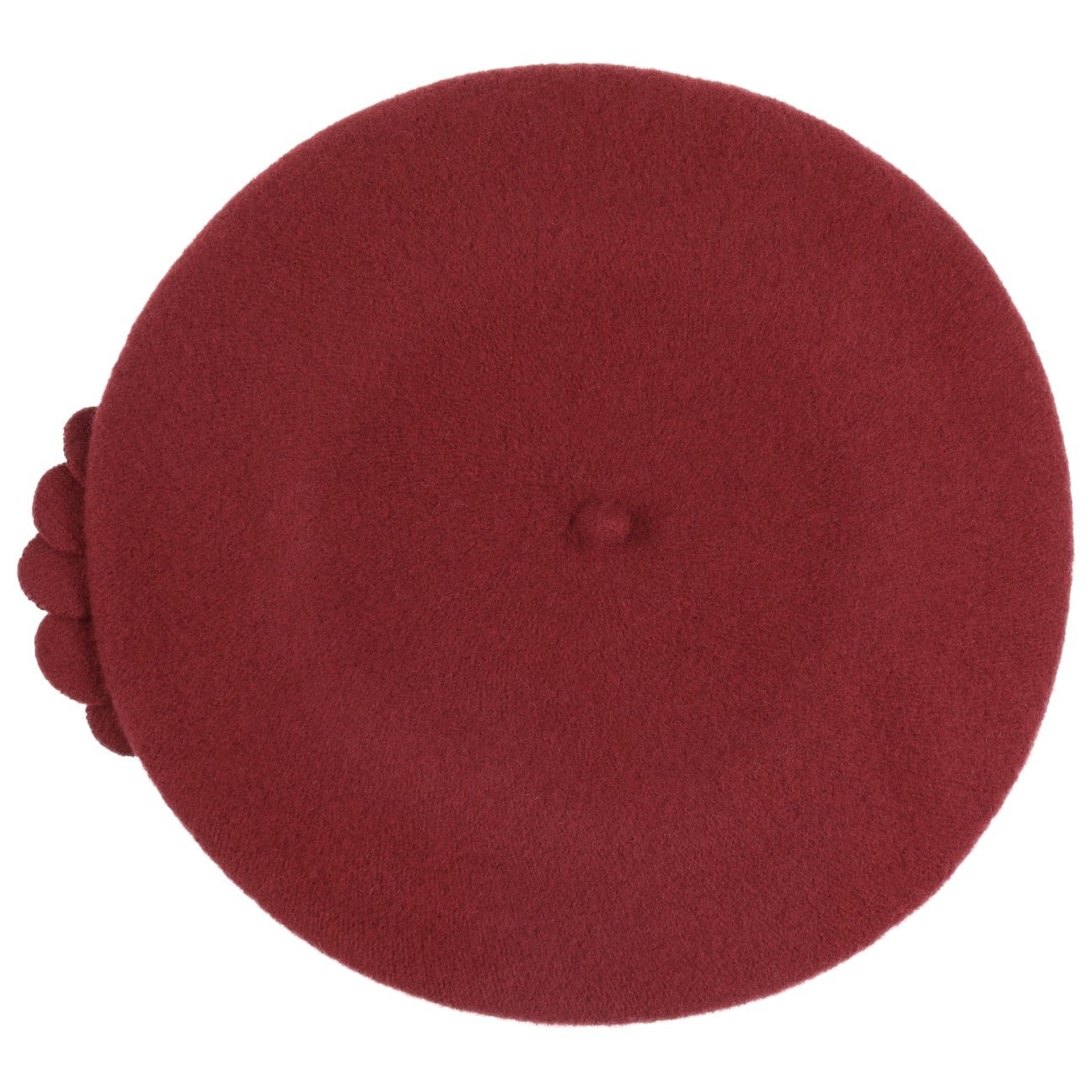 Lierys Agris Flower Wool Basque Beret - Classic French Style Winter Hat for Women, Perfect for Outdoor Activities, Travel & Fashion Accessories