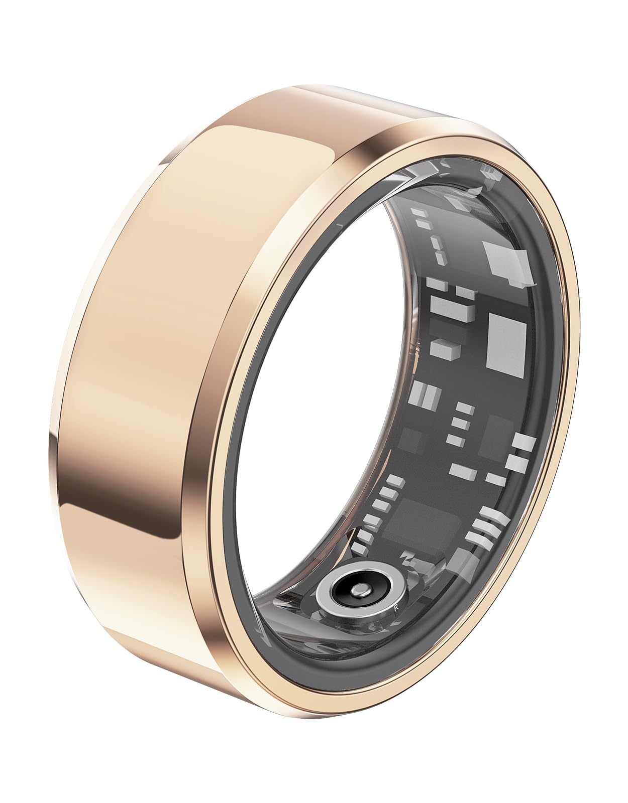 Smart Ring Fitness Tracker with Heart Rate Monitor, Blood Oxygen & Sleep Tracking - IP68 Waterproof Activity Tracker for Women & Men - Gold (2 Pack) - Perfect for Workouts, Running & Daily Health Monitoring