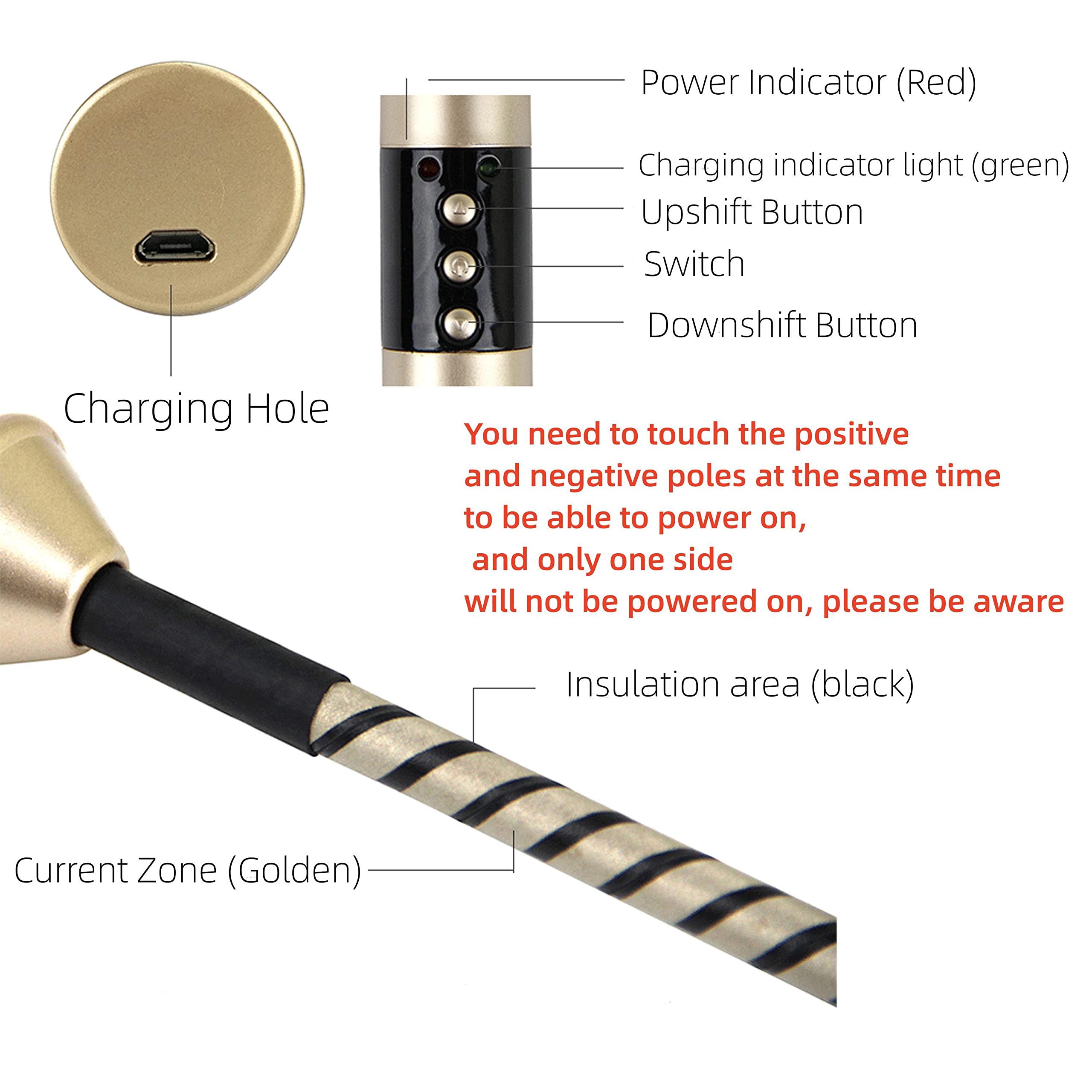 Premium Electric Shock Whip - BDSM Spanking Toy for Sensual Play & SM Training | Leather Bondage Tool for Couples & Adult Play | Enhance Intimacy & Stimulation in the Bedroom
