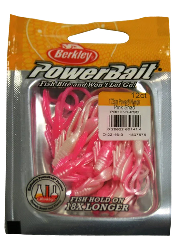 Berkley PowerBait Power Nymph Fishing Lures - Realistic Trout & Panfish Bait for Freshwater Fly Fishing & Ice Fishing