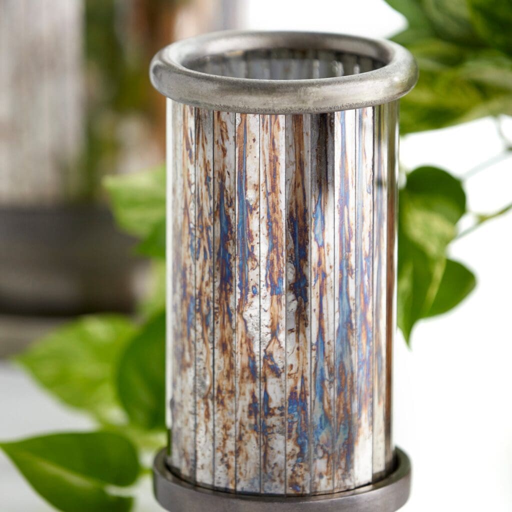Cyan Design 09944 Kensington Vase - Small Nickel Home Decor for Living Room, Dining Table & Office Desk Centerpiece