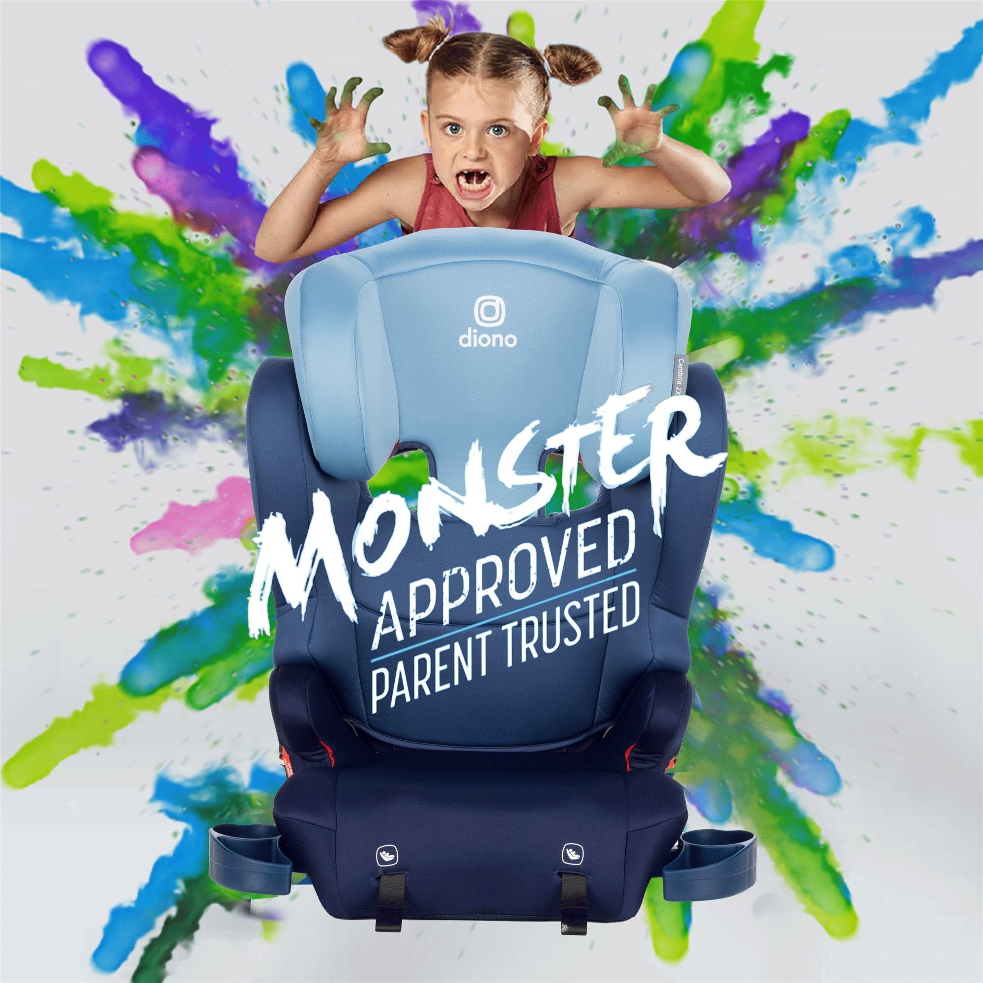 Diono XL 2-in-1 Booster Car Seat for Kids - Convertible High Back & Backless Booster - Safe & Comfortable for Travel - Perfect for School, Road Trips & Everyday Use
