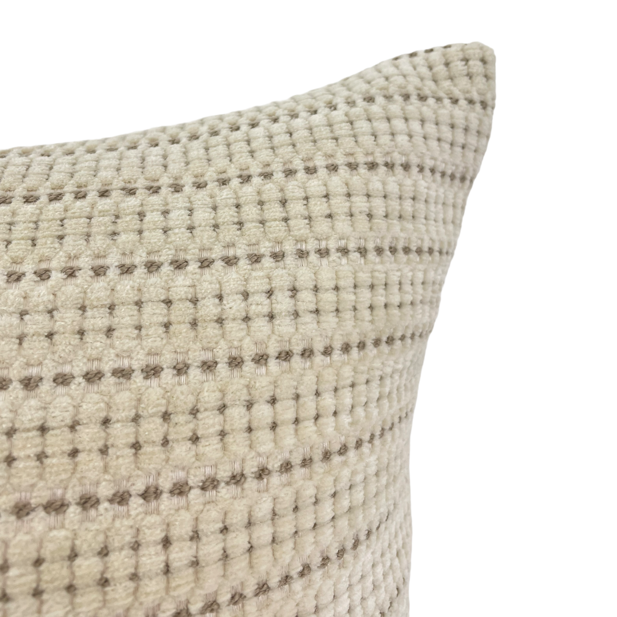 Tycoon Ivory Throw Pillow 20x20 Inches - Soft Decorative Cushion for Sofa, Bed & Living Room - Luxury Home Decor Accent