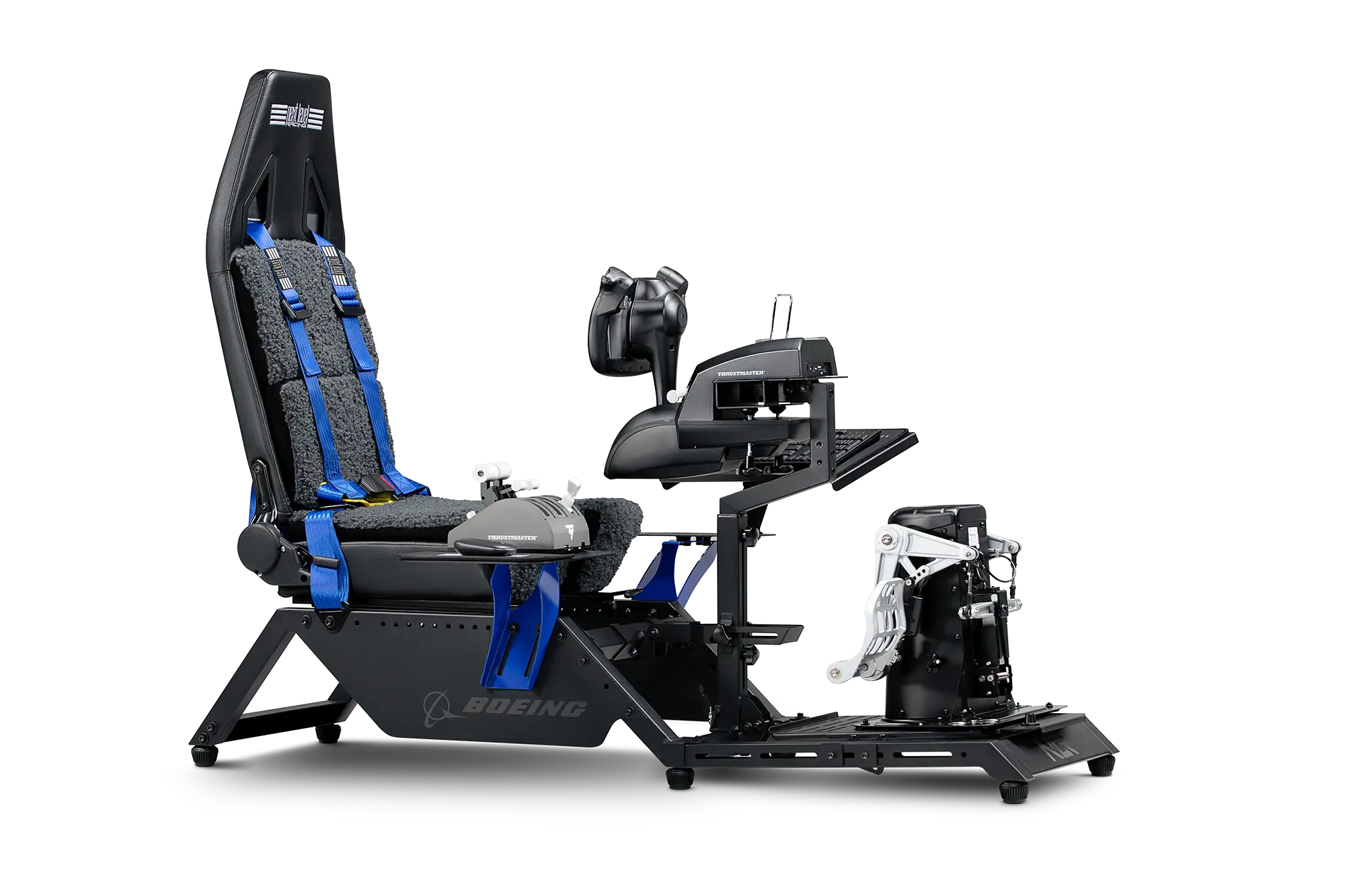 Next Level Racing Flight Simulator Cockpit - Boeing Commercial Edition | Professional Flight Simulator for PC & VR | Perfect for Flight Training & Gaming Enthusiasts