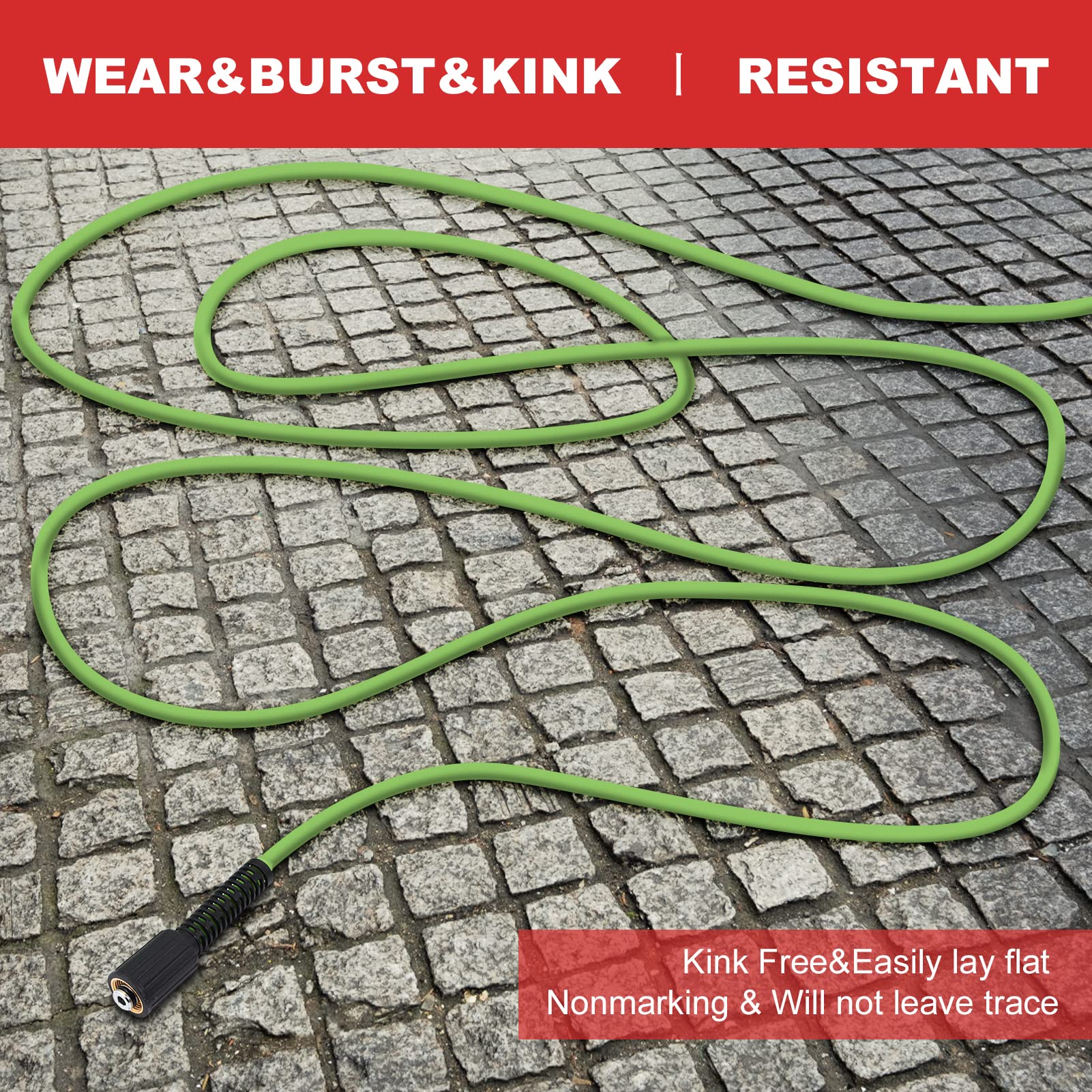 **4000 PSI High Pressure Washer Hose 50 FT, 1/4