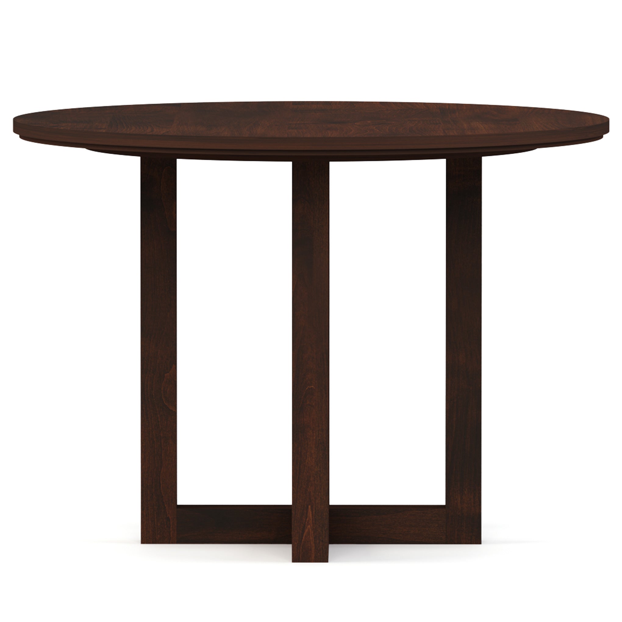 42 Inch Round Dining Table - Solid Wood Modern Kitchen Table for 6, Perfect for Small Spaces & Family Gatherings - Ideal for Dining Room, Kitchen, or Breakfast Nook