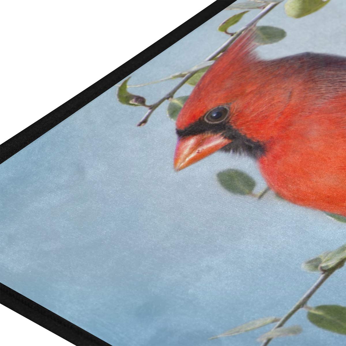 Susiyo Northern Cardinals Red Birds Anti-Fatigue Kitchen Mat - Non-Slip, Oil & Stain Resistant, Easy Clean Floor Rug for Indoor/Outdoor Use - Perfect for Kitchens, Bathrooms & Entryways