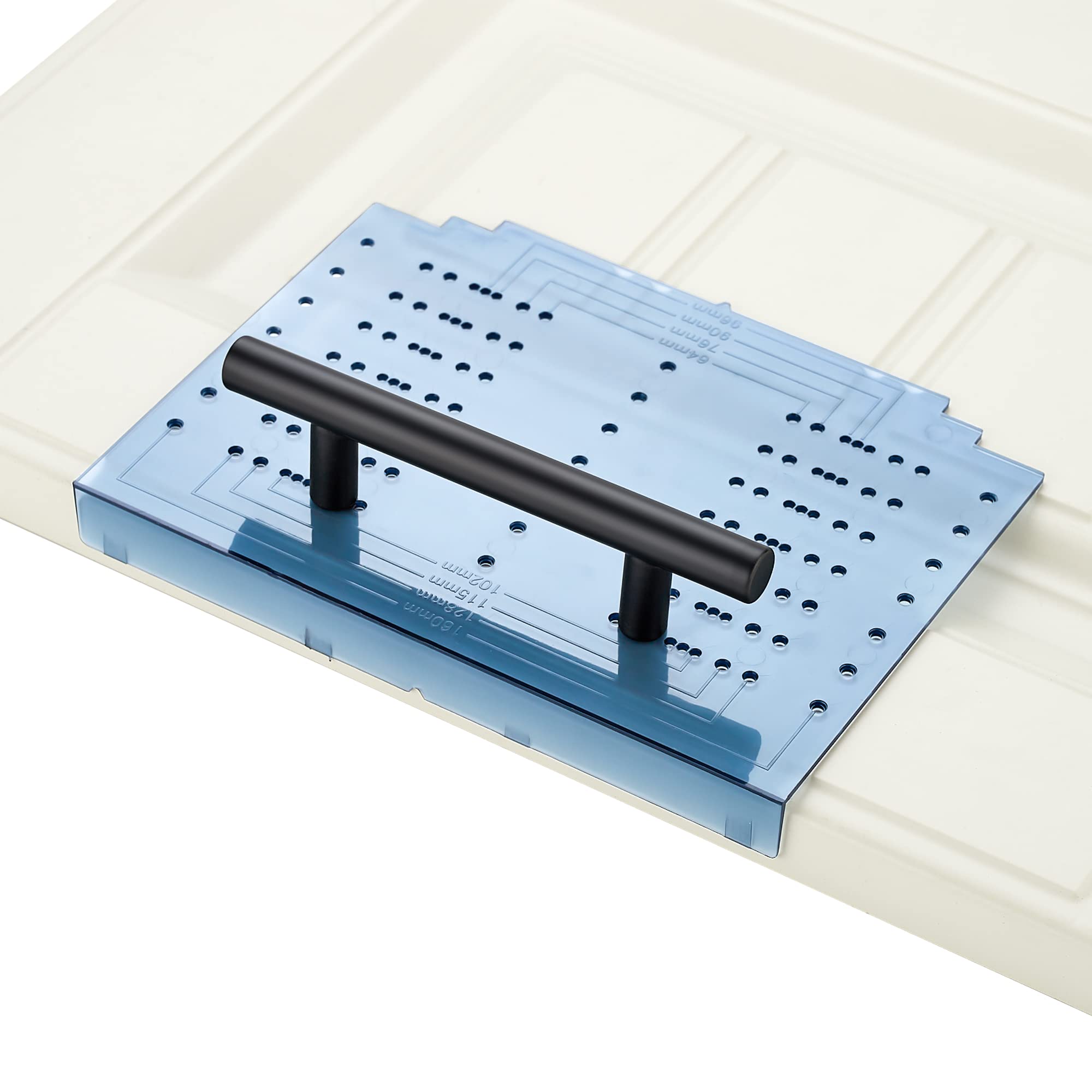 **Cabinet Hardware Installation Jig Kit - Adjustable Drill Template Guide for Cabinet Knobs & Drawer Pulls - Includes Drill Bit - Perfect for DIY Kitchen & Bathroom Upgrades**