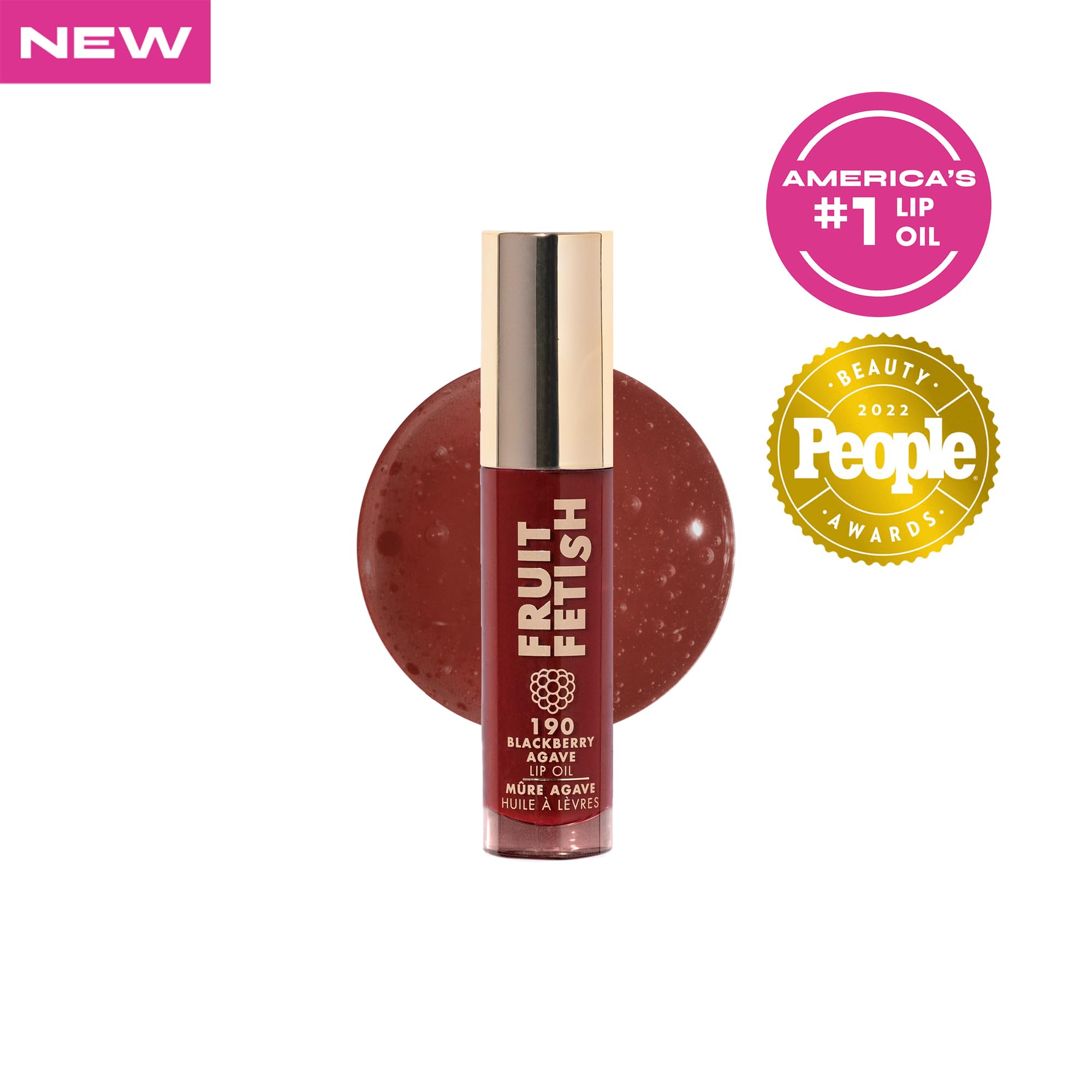 Milani Fruit Fetish Lip Oil with Vitamin E - Hydrating Lip Treatment with Blackberry Agave & Fruit Extracts - Moisturizing Lip Gloss for Dry Lips - Perfect for Daily Use & Night Care