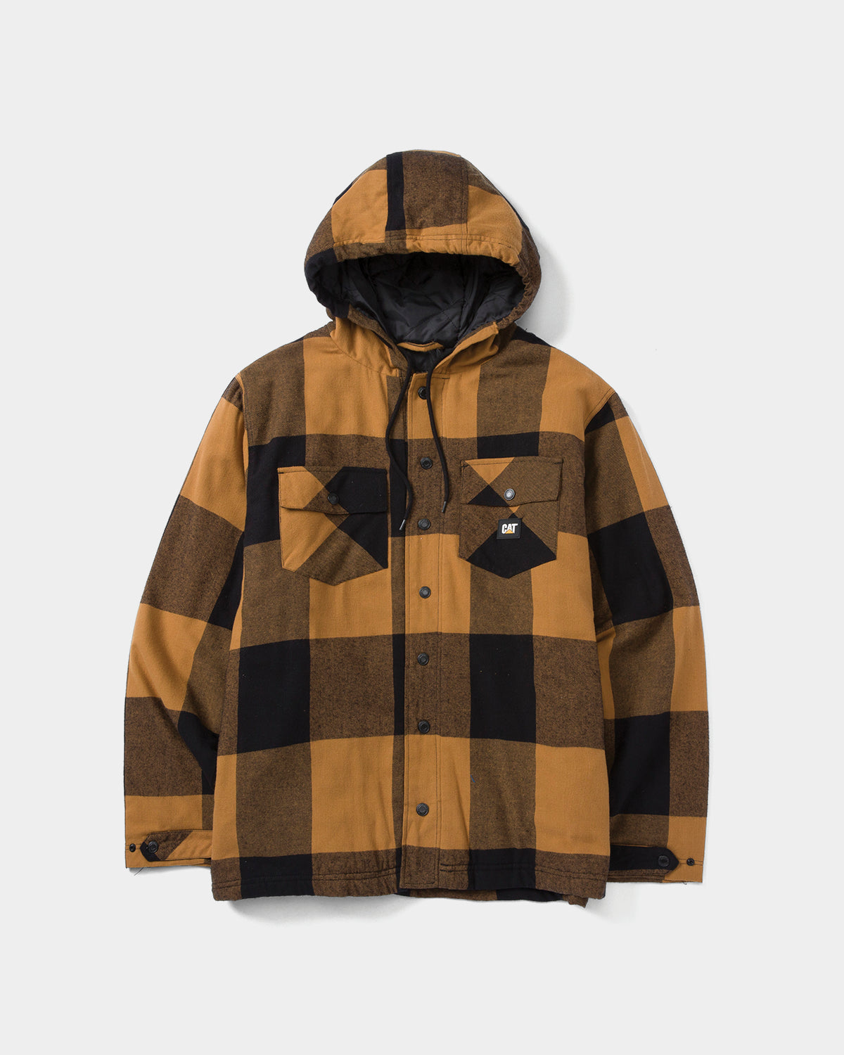Men's Hooded Flannel Shirt Jacket - Soft Plaid Lined Coat for Outdoor Camping Hiking and Casual Wear