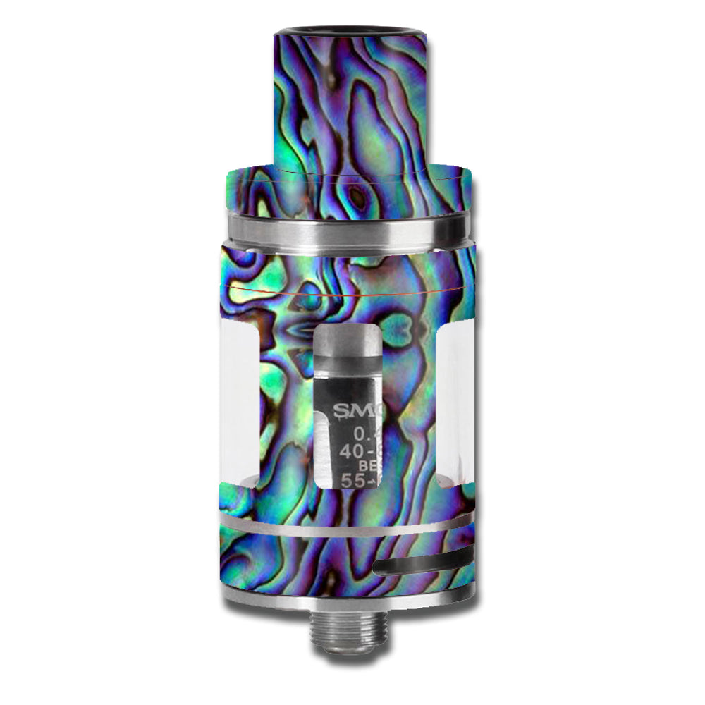 Natural Abalone Sea Shell TFV8 Micro Baby Beast Vape Tank Skin - Green Blue Purple Gradient - Stylish & Durable Protection for Vaping Enthusiasts | Perfect for Daily Use & Special Occasions