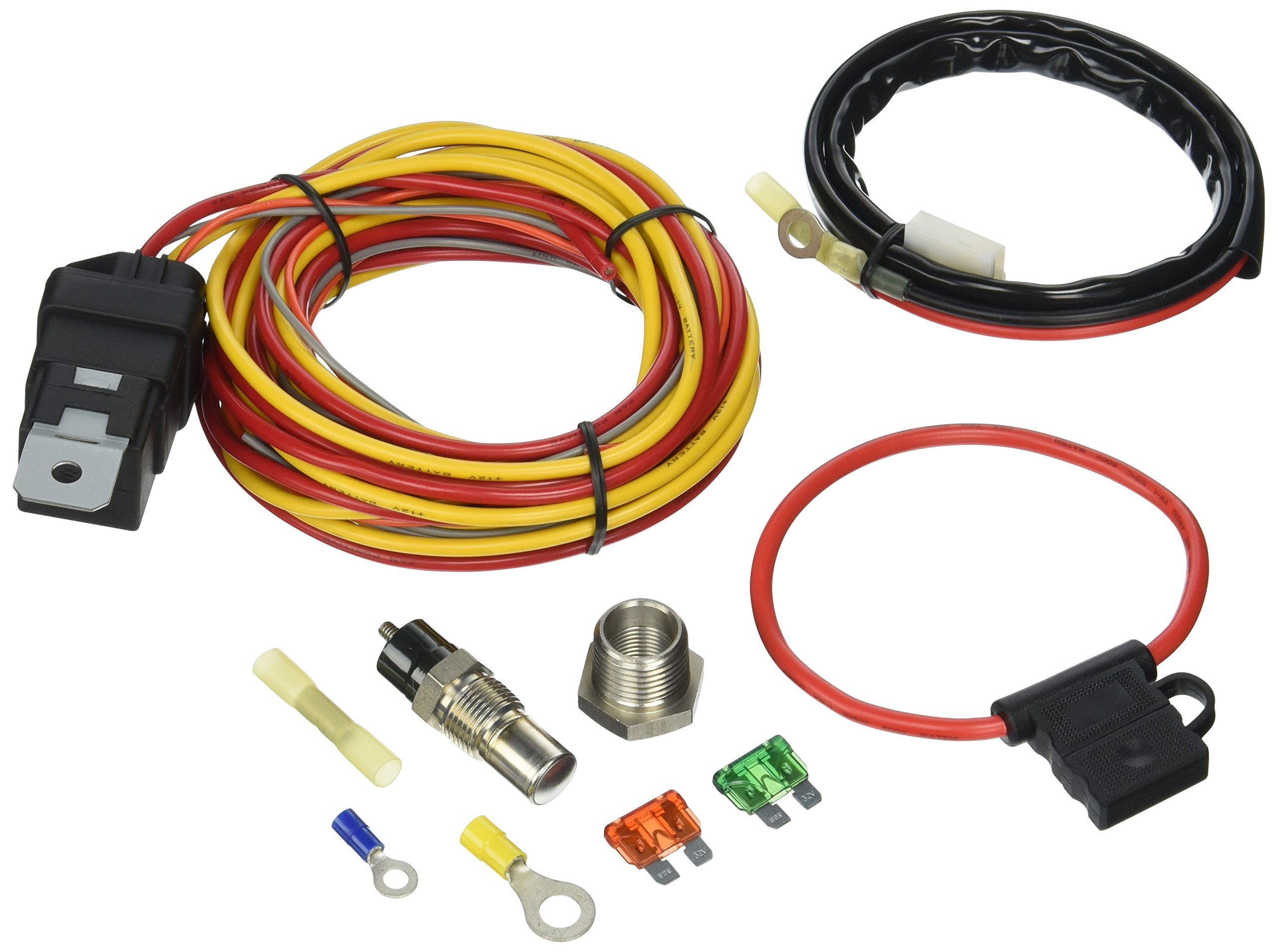 Spal 185FH Thermo-Switch Relay and Harness Kit - High Performance Cooling Fan Control System for Cars, Trucks & SUVs | Perfect for Engine Temperature Regulation & Overheating Prevention