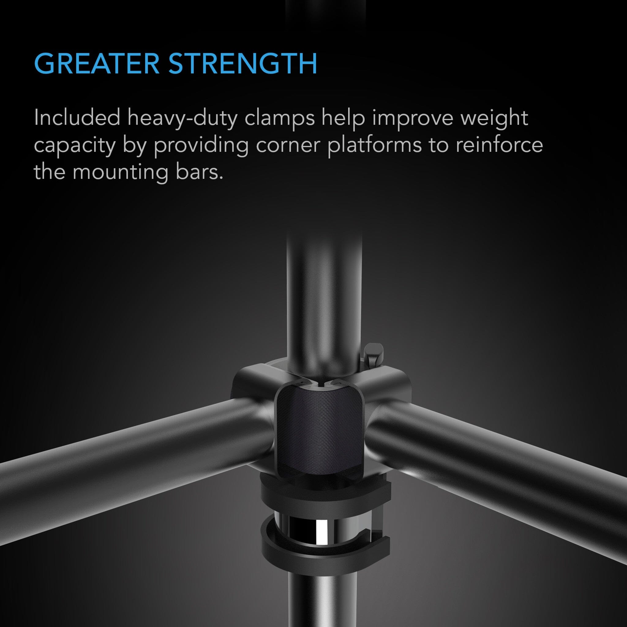 5x5 Grow Tent Mounting Bars - Heavy Duty Support for Indoor Hydroponic & Plant Grow Spaces - Perfect for Grow Rooms, Greenhouses & Home Gardening