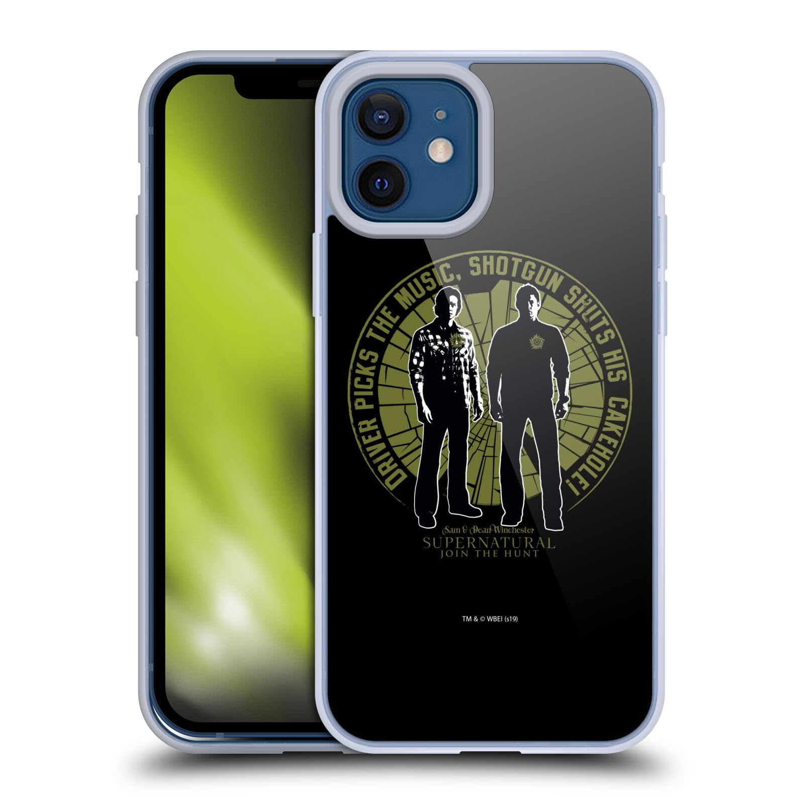 Officially Licensed Supernatural Sam & Dean Graphic Soft Gel Case for Apple iPhone 12 & iPhone 12 Pro - Durable Protection with Stylish TV Show Design - Perfect for Fans, Daily Use & Gift Giving