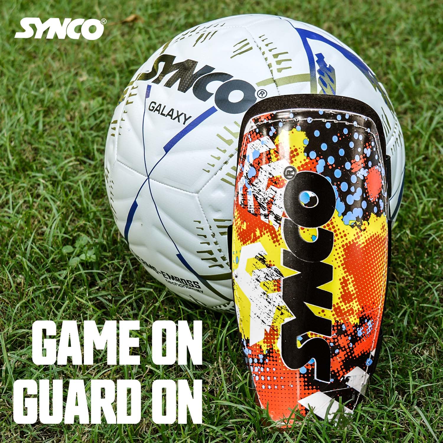 Synco Vogue Professional Football Shin Guards with Adjustable Velcro Straps - Superior Protection & Comfort for Youth & Adults | Lightweight Durable Soccer Shin Pads for Training & Matches | Perfect for Football, Soccer Practice & Competitive Play