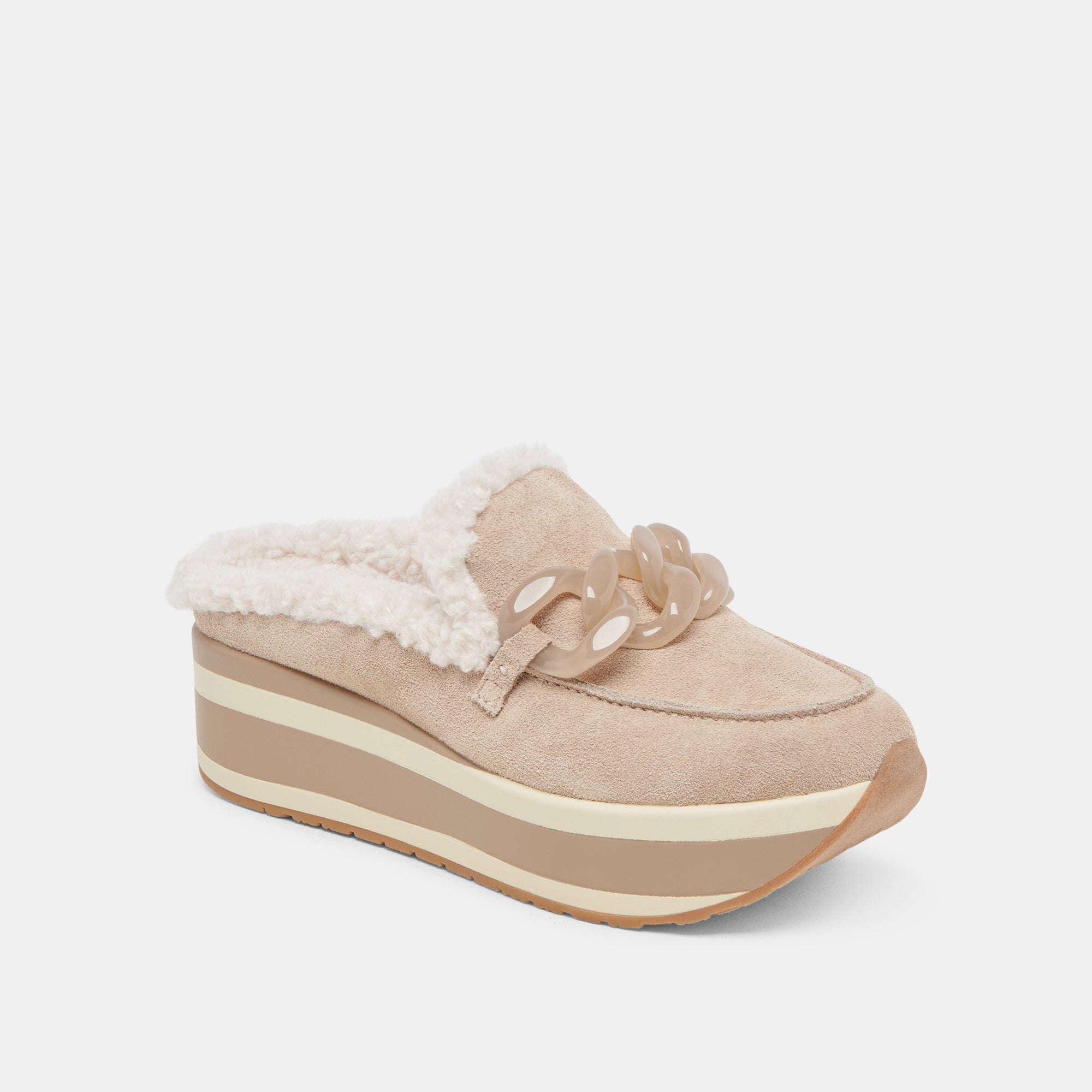 JAMEY Plush Sneakers for Women - Soft Taupe Suede Comfortable Slip-On Shoes - Perfect for Casual Wear, Walking & Everyday Comfort