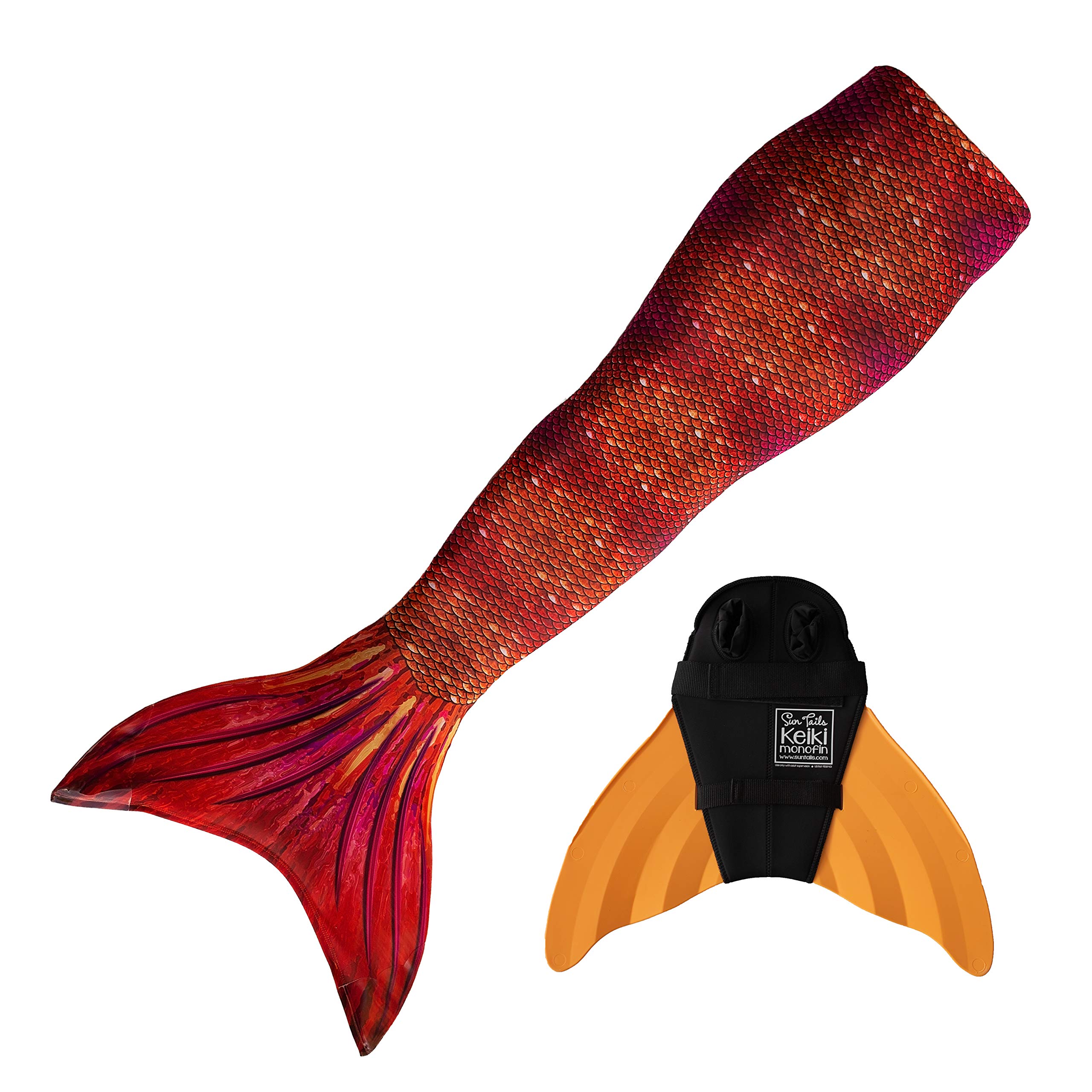 Mermaid Swim Tails for Kids & Adults with Monofin - Pool & Beach Fun