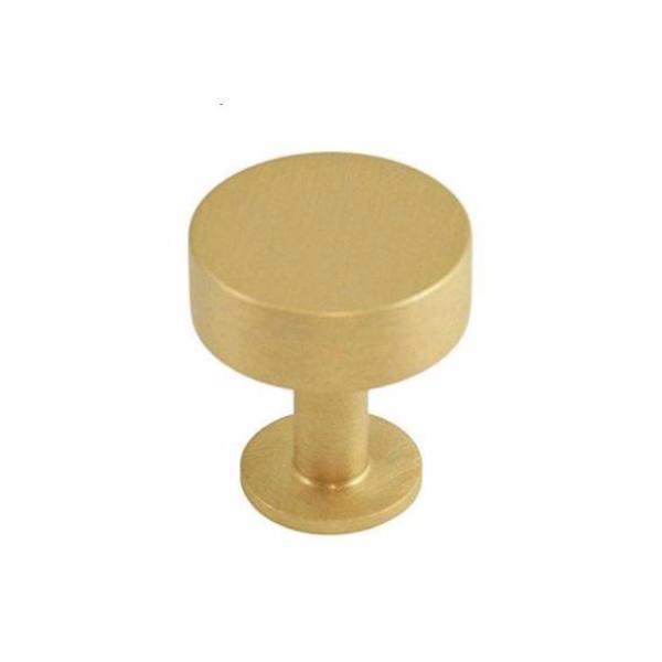 Brushed Brass Square Cabinet Knobs and Handles - Modern Drawer Pulls for Kitchen, Bathroom & Furniture - Lew's Hardware Collection