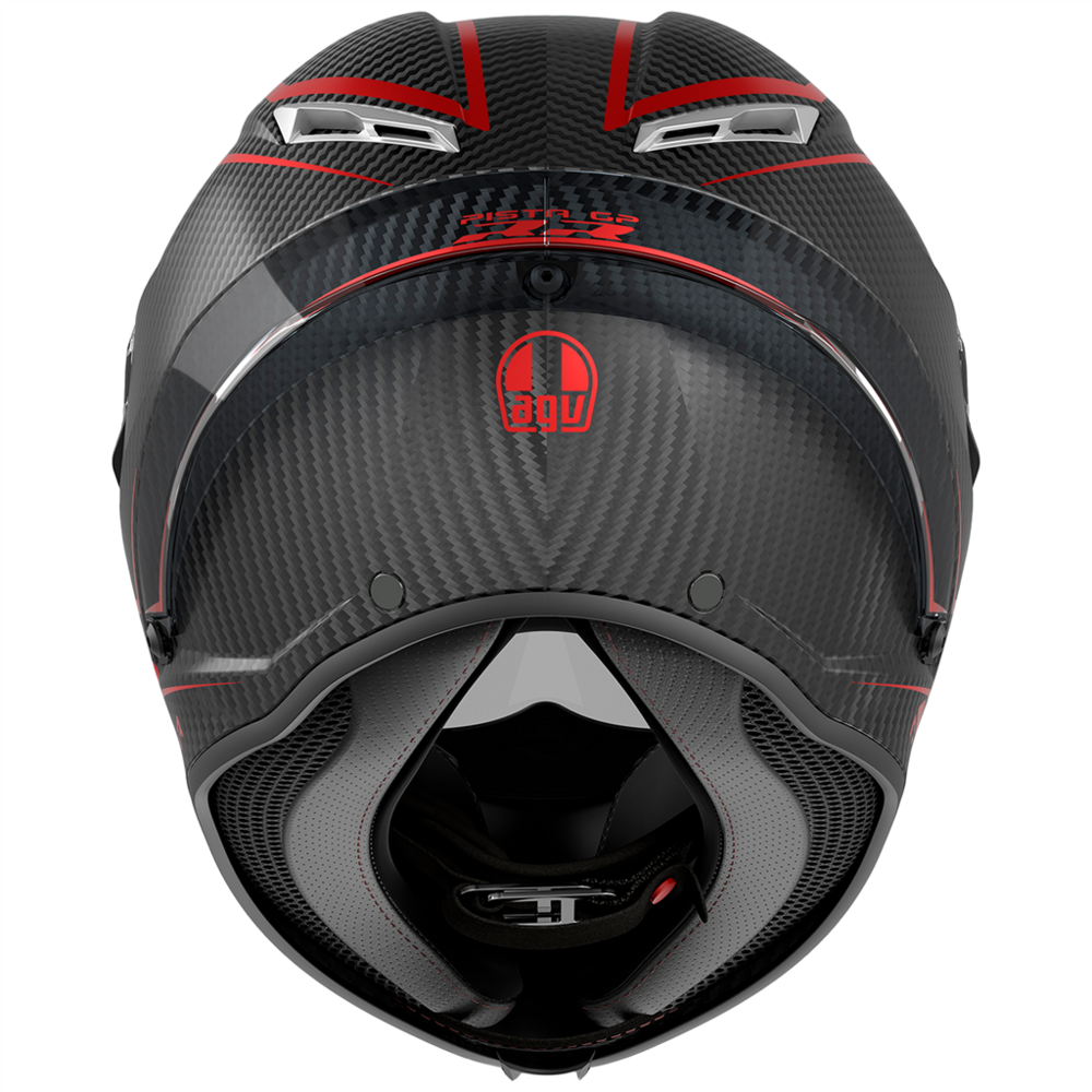 AGV Pista GP RR ECE 22.06 Performante Carbon Fiber Motorcycle Helmet - Red | Lightweight Racing Helmet for Track & Street Riding | High-Performance Safety Gear for Motorcycle Enthusiasts