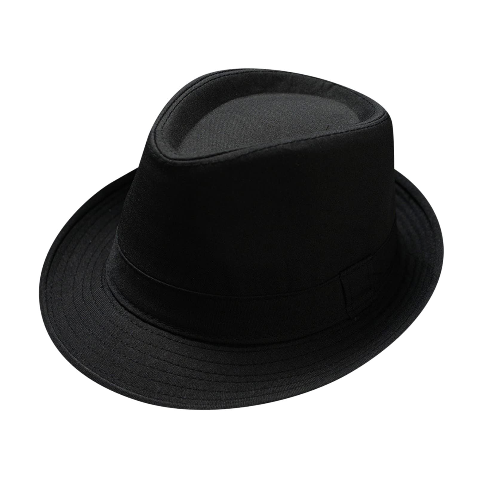 Unisex British Style Jazz Hat - Solid Color Sun Hat for Men & Women | Perfect for Outdoor Concerts, Beach Trips & Summer Fashion