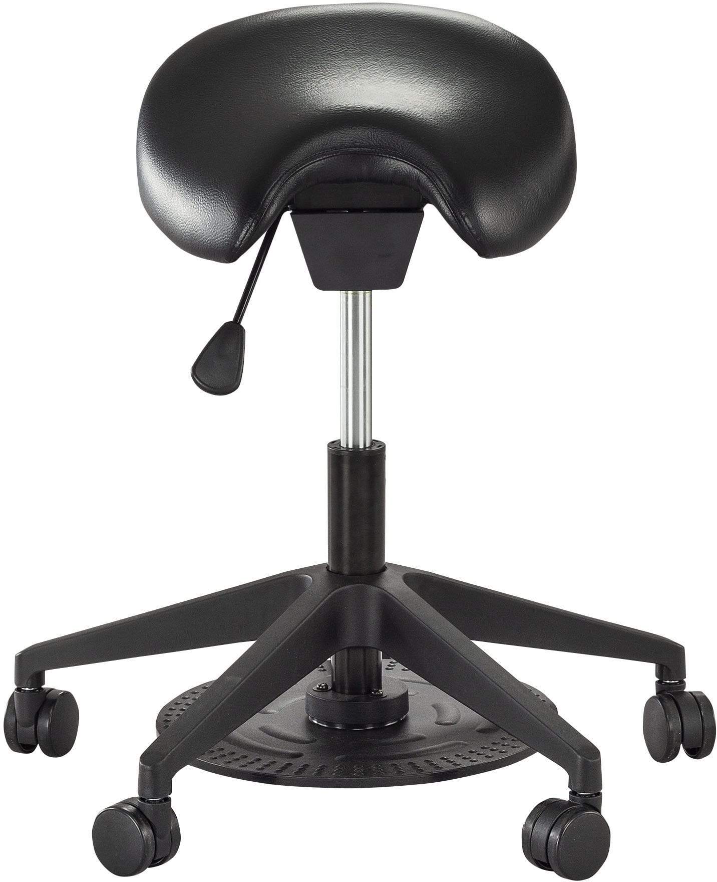 Safco 3438 Saddle Seat Lab Stool - Adjustable Height Ergonomic Laboratory Chair for Scientists & Lab Technicians - Perfect for Research Labs, Medical Facilities & Chemistry Workstations
