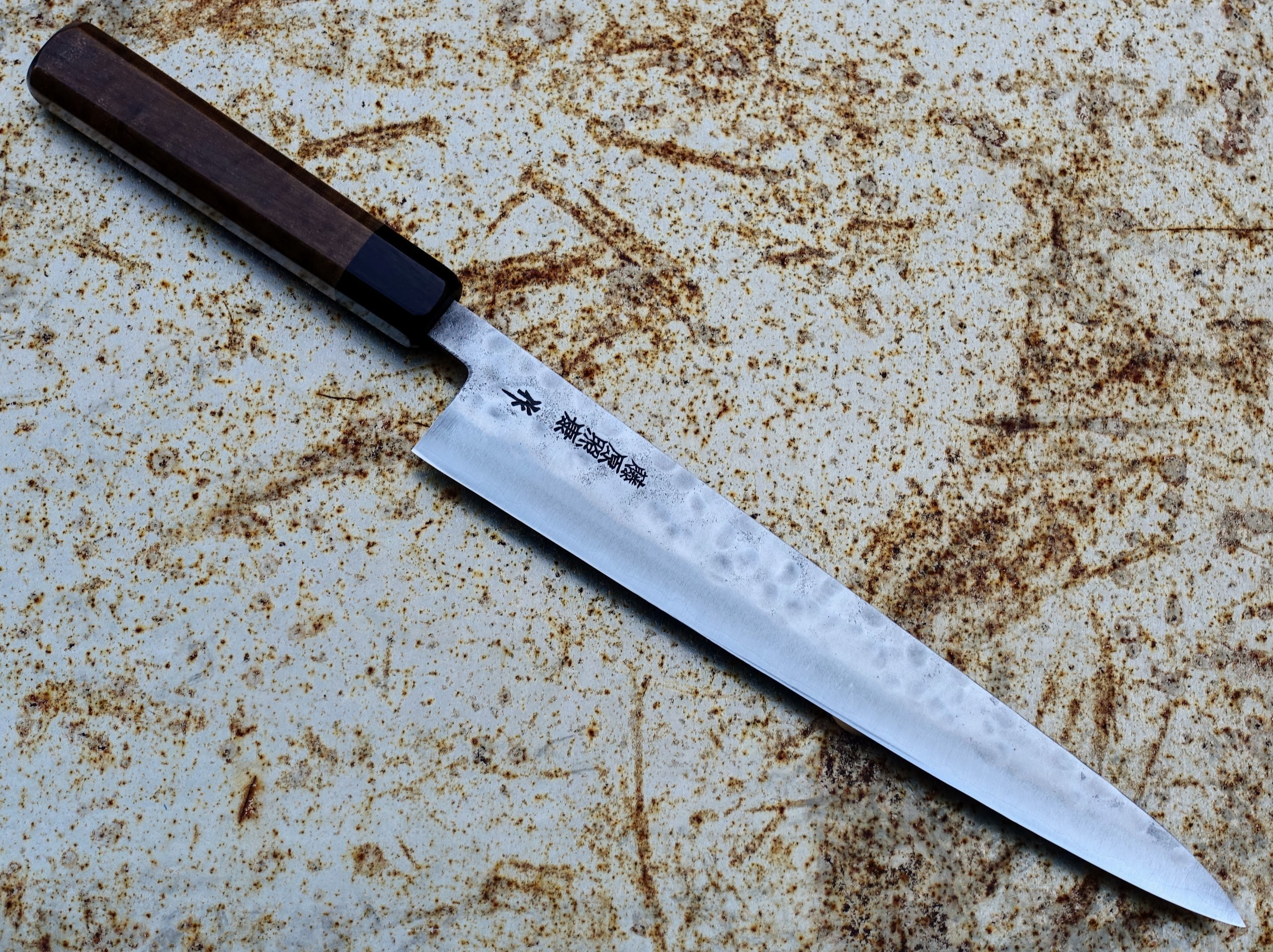 Premium Fujiwara Teruyasu 240mm Sujihiki Japanese Slicing Knife - Handcrafted Custom Handle for Professional Chefs & Home Cooking - Perfect for Sushi, Sashimi & Meat Carving