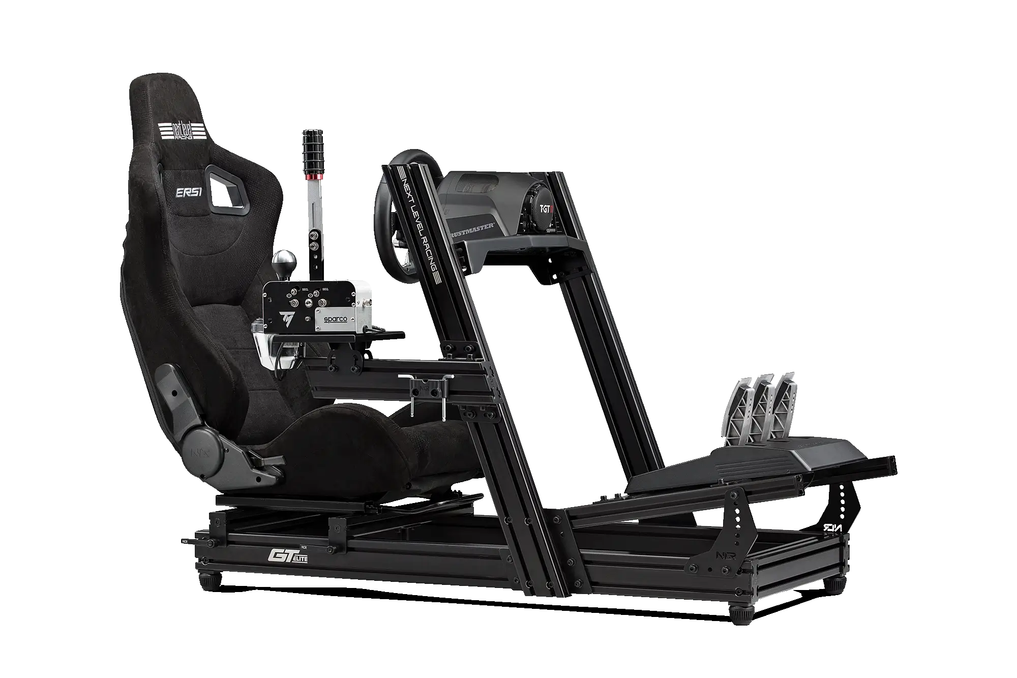 Next Level Racing GTElite Aluminum Simulator Cockpit - Wheel Plate Edition | Premium Racing Cockpit Frame for PC & Console Gaming | Perfect for Home Racing Simulators & Esports Setups