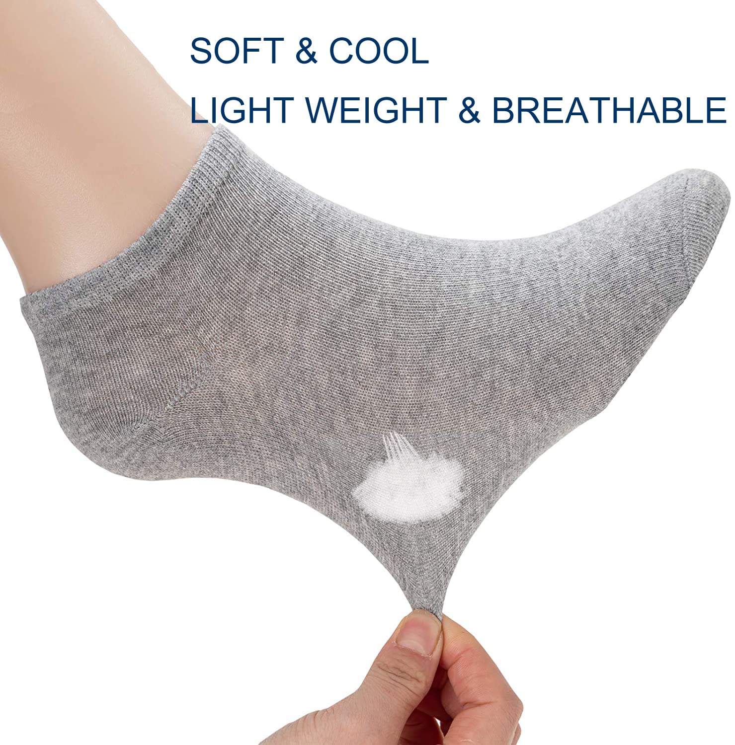 14 Pairs Low Cut Ankle Socks for Men & Women - Breathable Thin Athletic Socks for Running, Gym & Daily Wear - Comfortable No Show Socks Pack