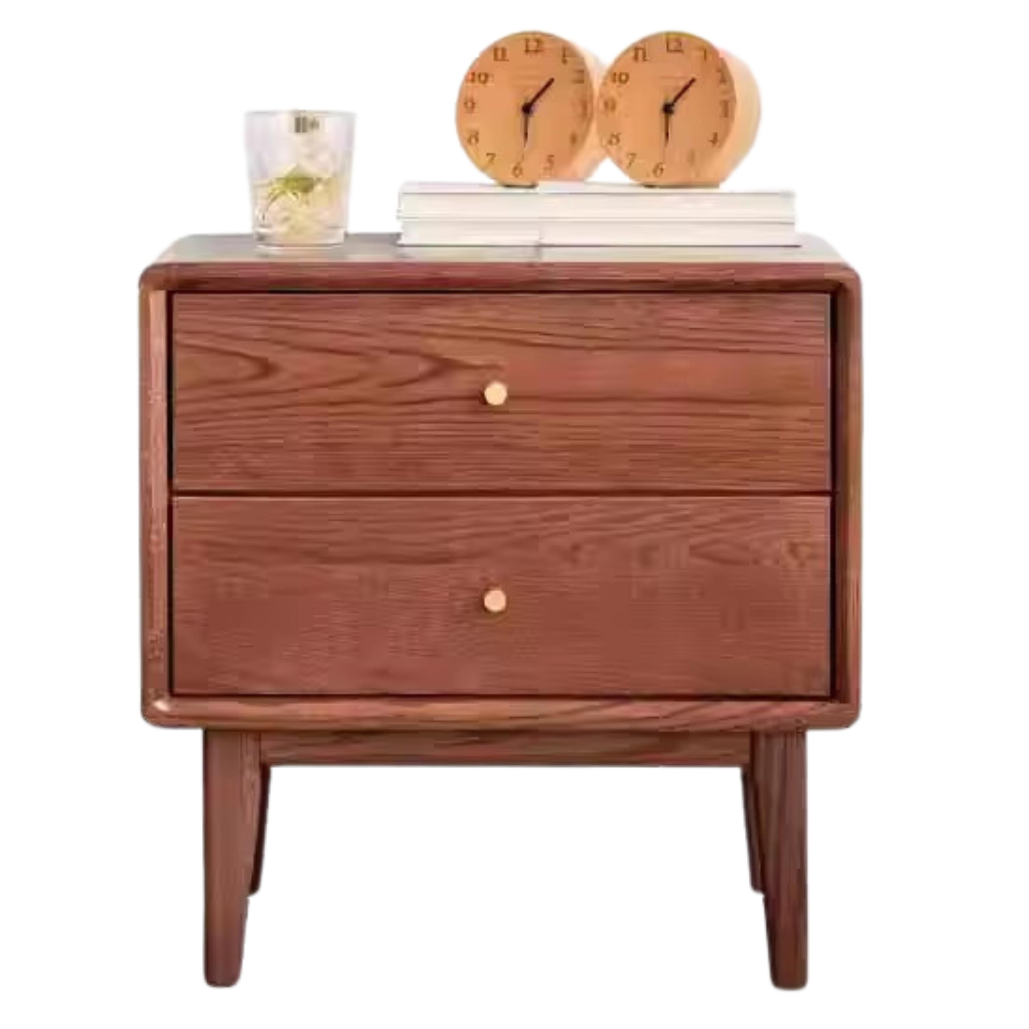 Solid Wood Nightstand - Beech or Oak Bedside Table for Bedroom, Modern & Rustic Home Decor, Durable and Stylish Storage Solution
