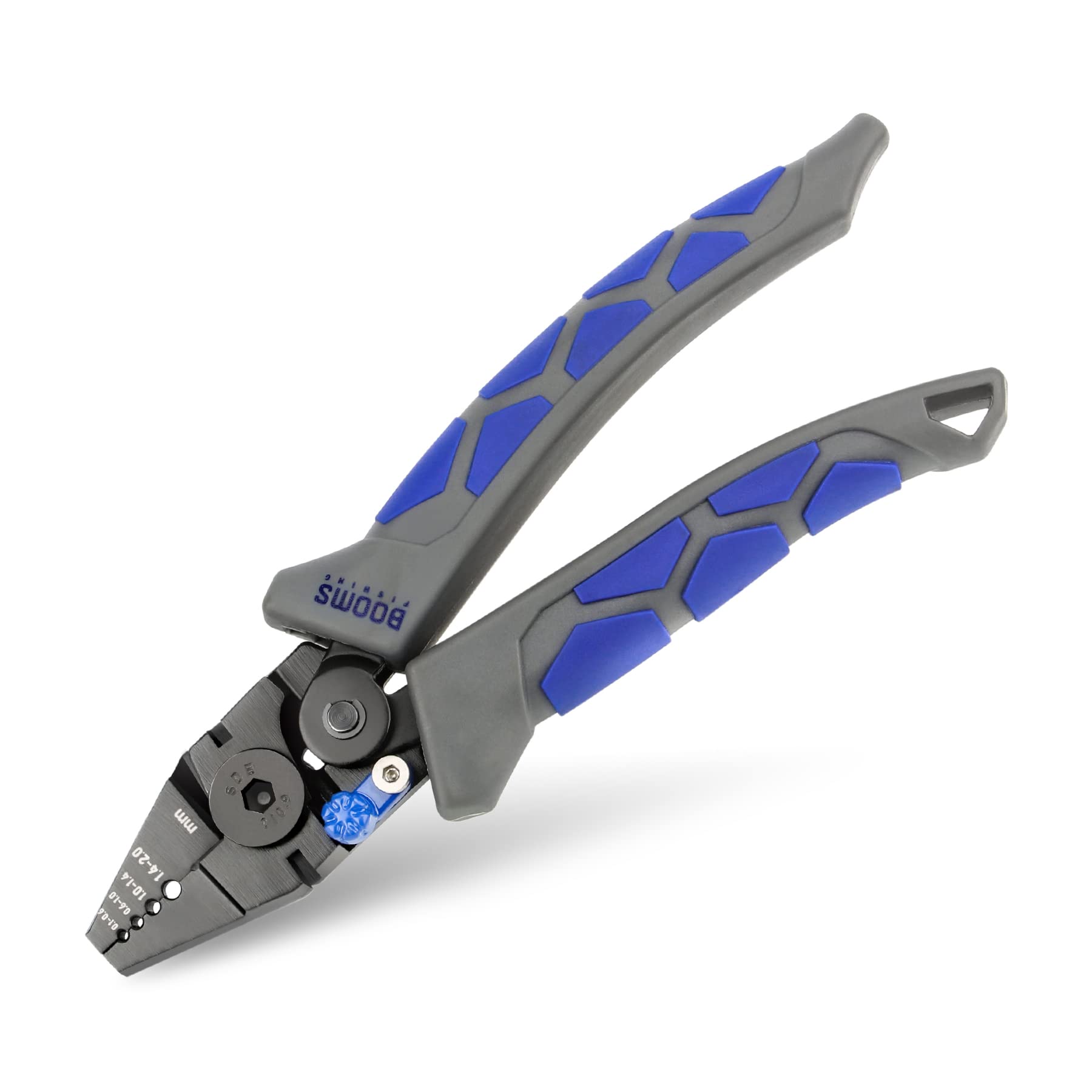 Booms Fishing CP4 Crimping Tool with Cutter - High Carbon Steel Plier for Wire Rope Leaders - Effort-Saving 7