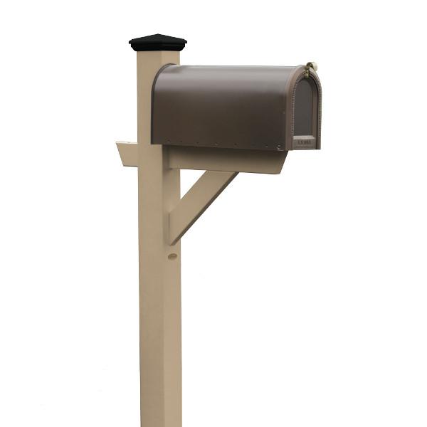 Durable Outdoor Hazleton Mailbox Post - Heavy Duty Steel Mailbox Stand with Anti-Rust Coating for Residential & Commercial Use - Perfect for Driveway, Garden, and Front Yard Installation