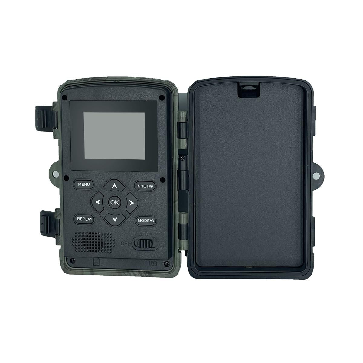 1080P WiFi Infrared Night Vision Hunting Camera with 2 LCD Screens - Trail Game Camera for Wildlife Monitoring, Security Surveillance & Outdoor Adventure
