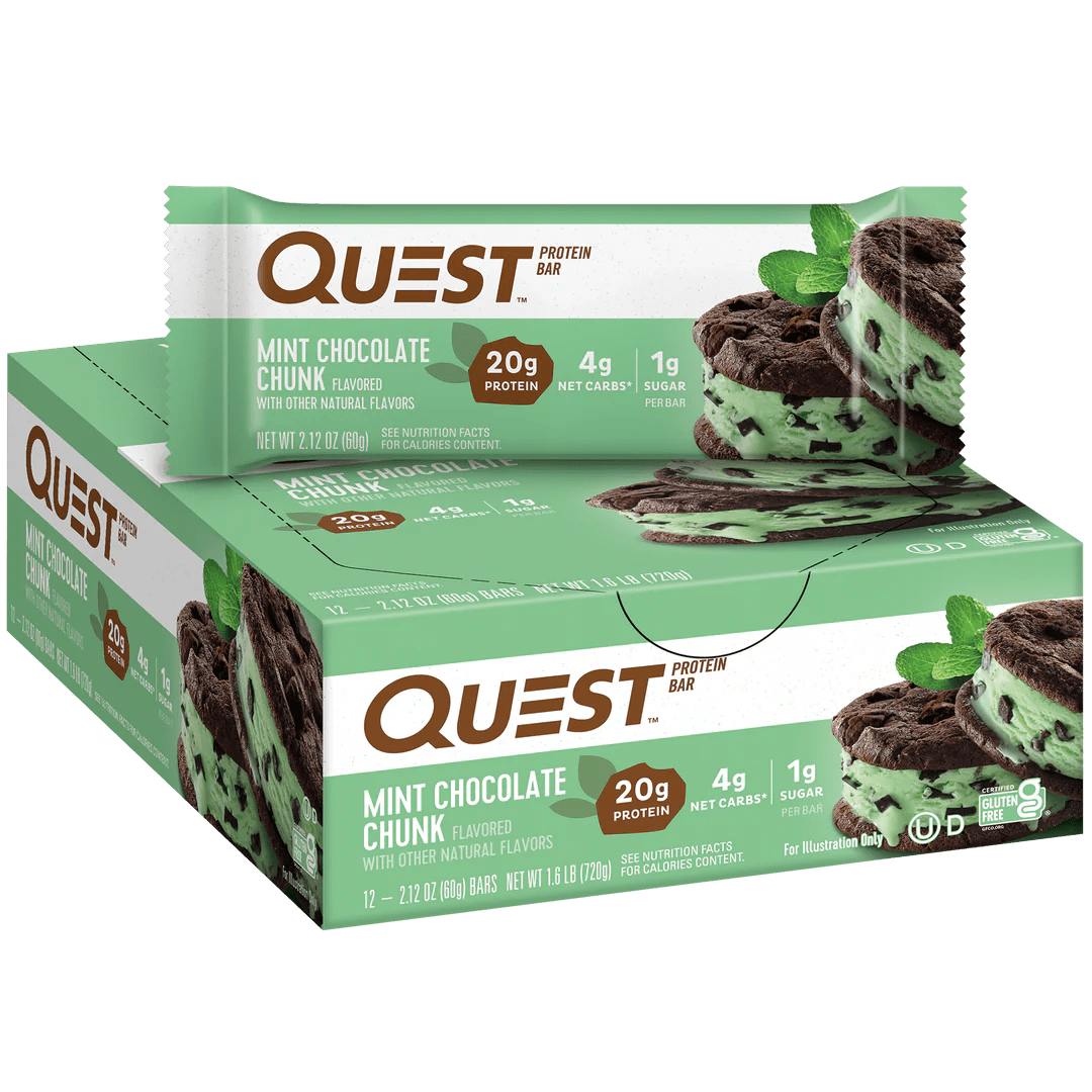 Quest Protein Bars 12 Pack - High Protein Snack Bars for Weight Loss & Muscle Building - Perfect for Gym, Workout & On-the-Go Energy Boost