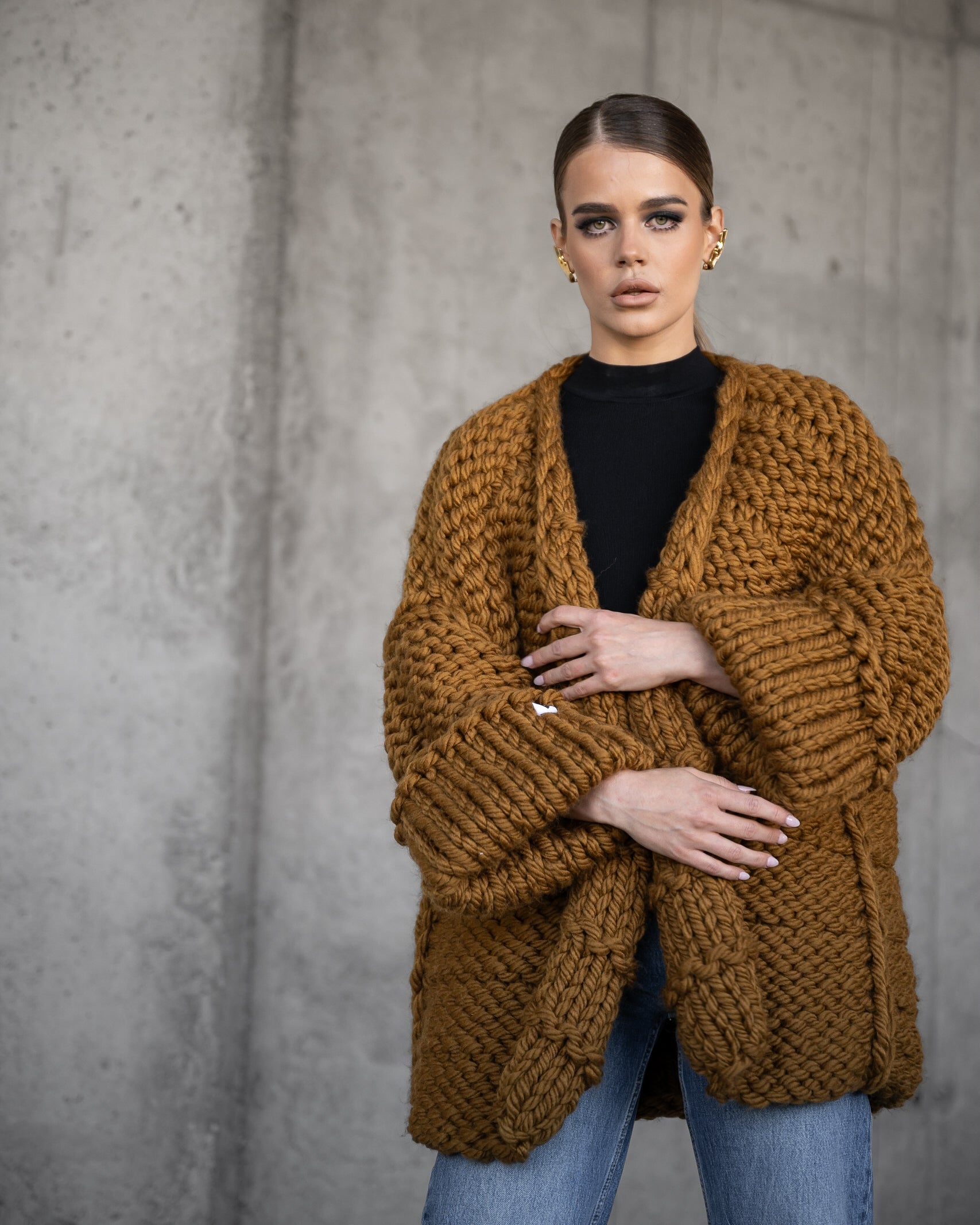 Cozy Lana Chunky Knit Cardigan for Women - Soft Oversized Sweater for Fall & Winter - Perfect for Layering, Lounging & Casual Outfits
