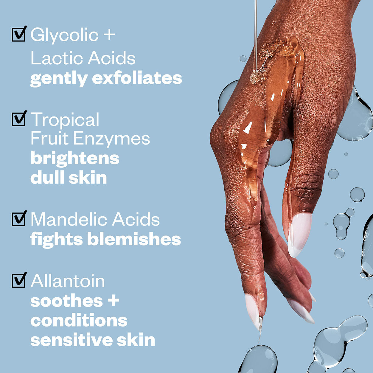 AHA & Enzyme Exfoliating Body Wash for Smooth Skin - Gentle Cleansing & Dead Skin Removal - Perfect for Daily Shower & Post-Workout Refreshment